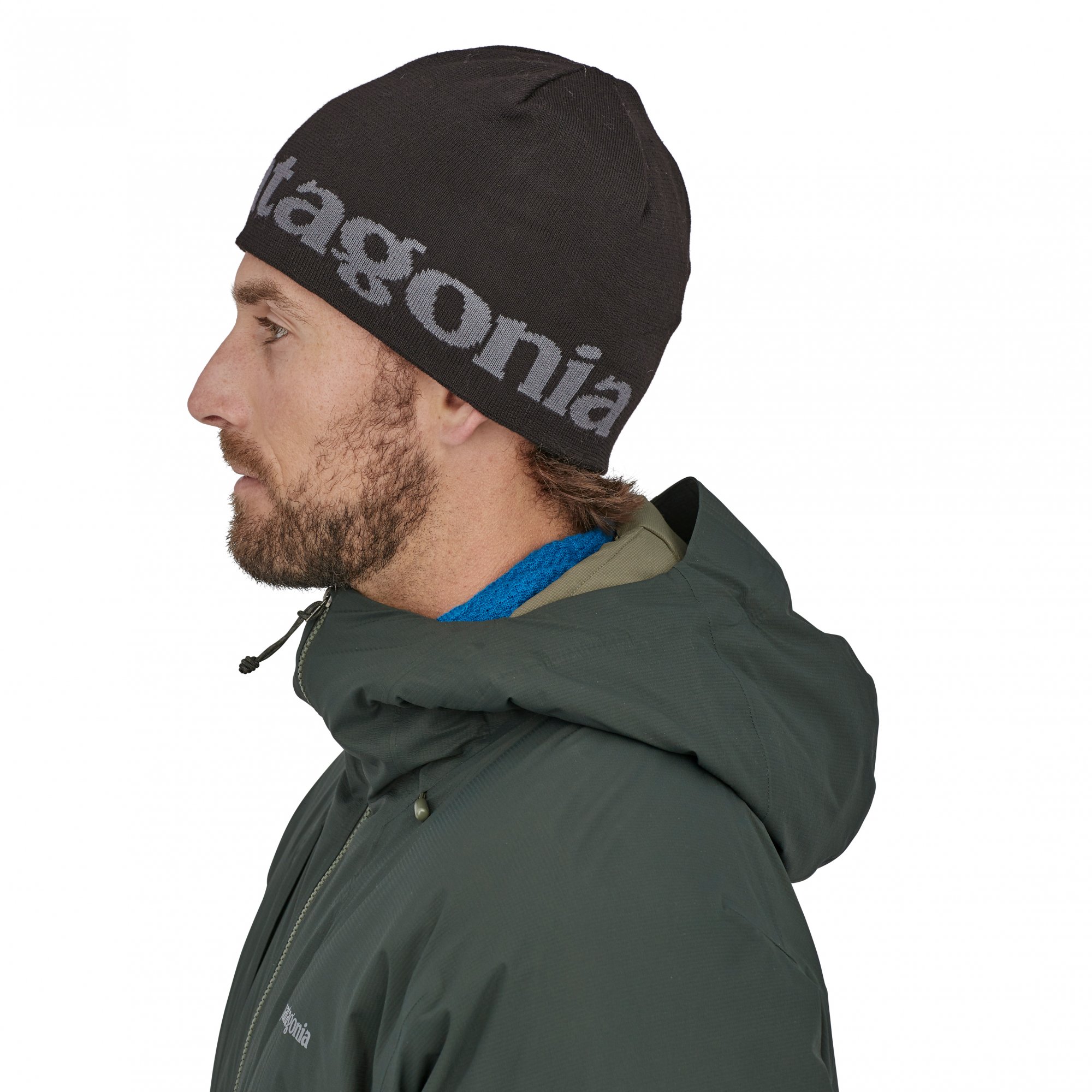 PATAGONIA Beanie Hat Logo Black