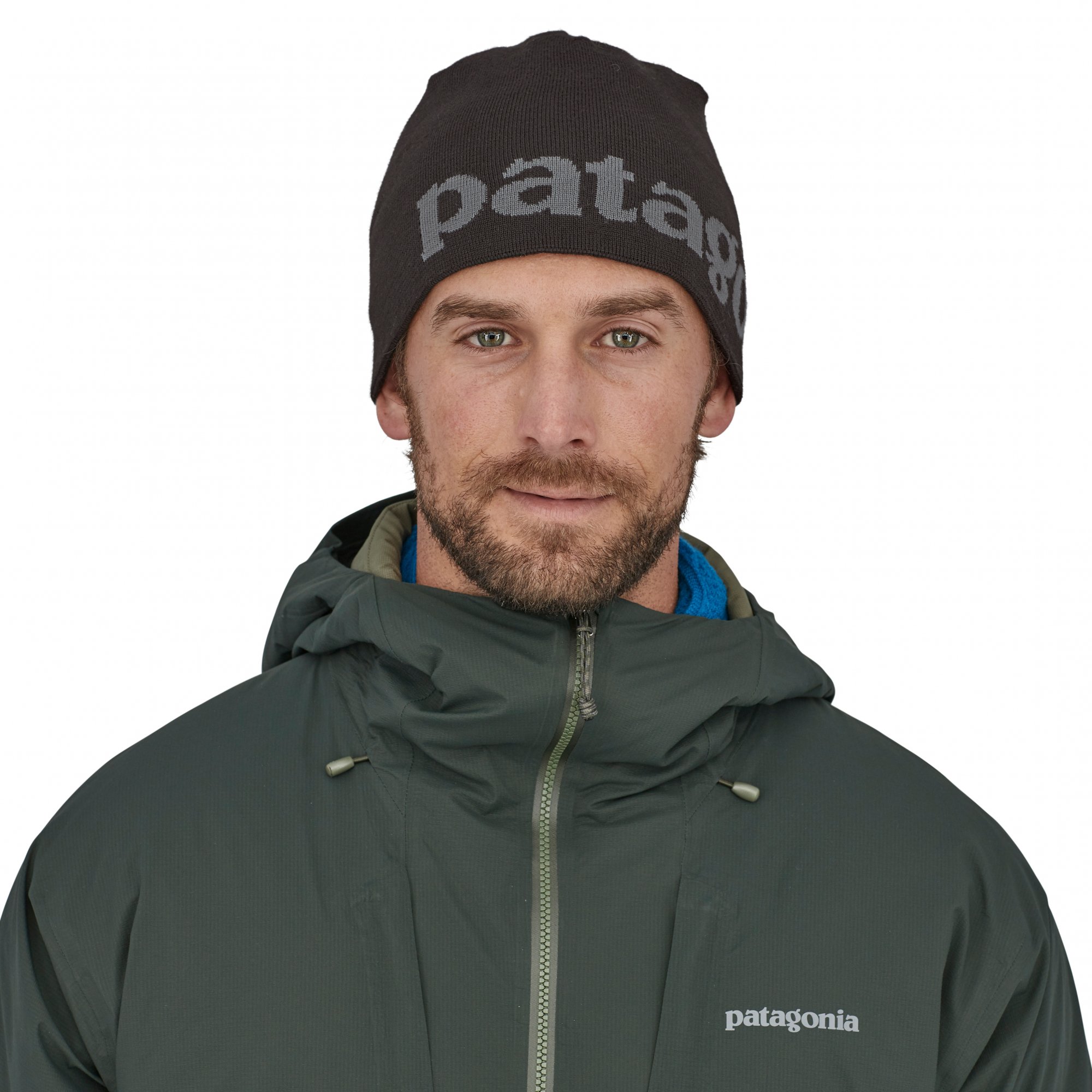 PATAGONIA Beanie Hat Logo Black