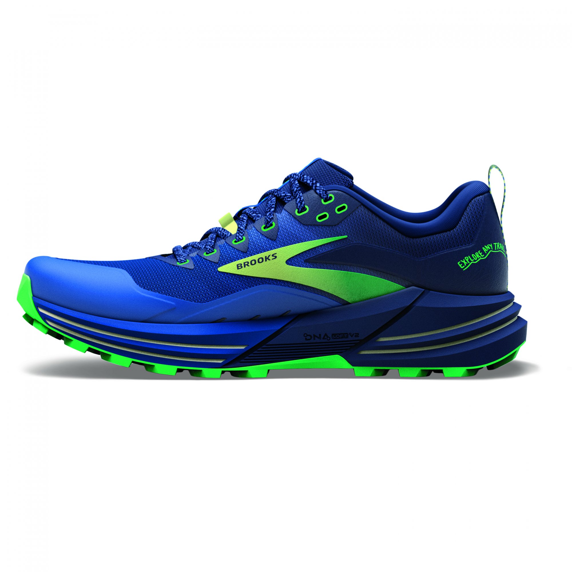 BROOKS Cascadia 16 Blue/Surf the Web/Green