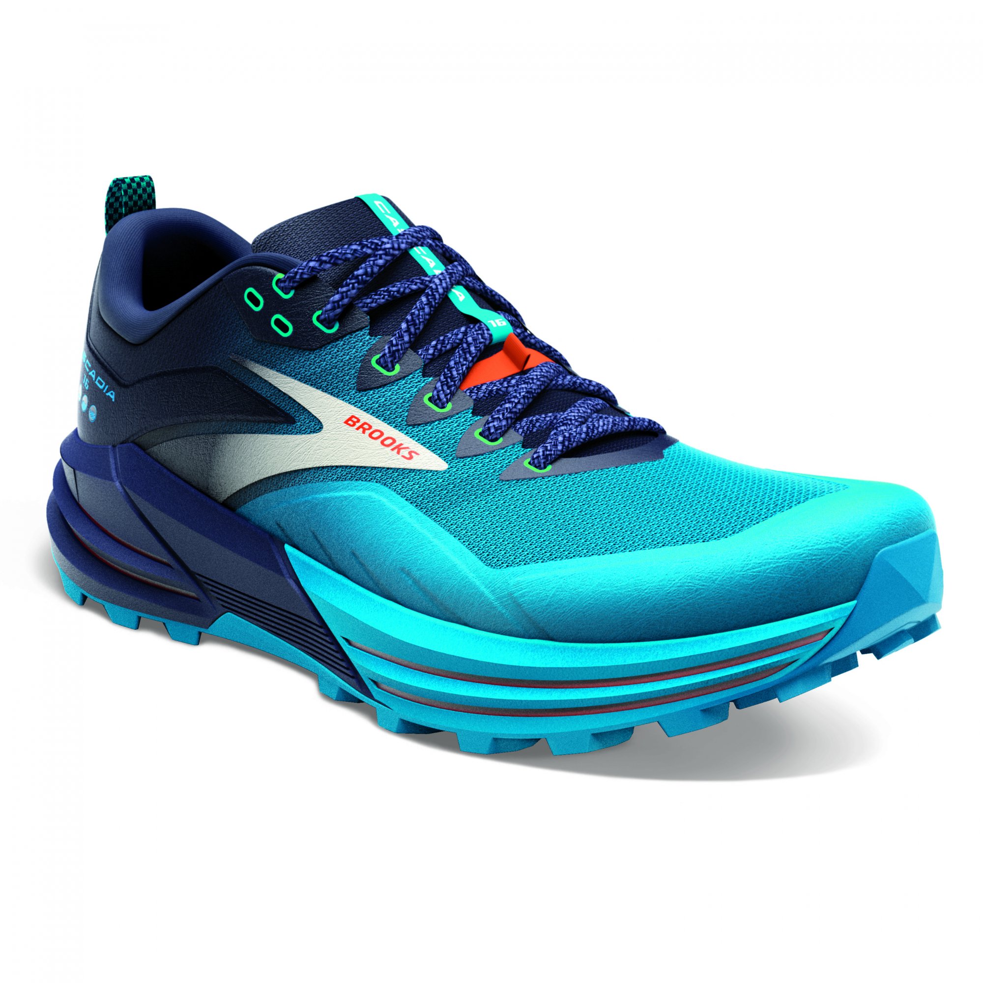 BROOKS Cascadia 16 Peacoat/Atomic Blue/Rooibos