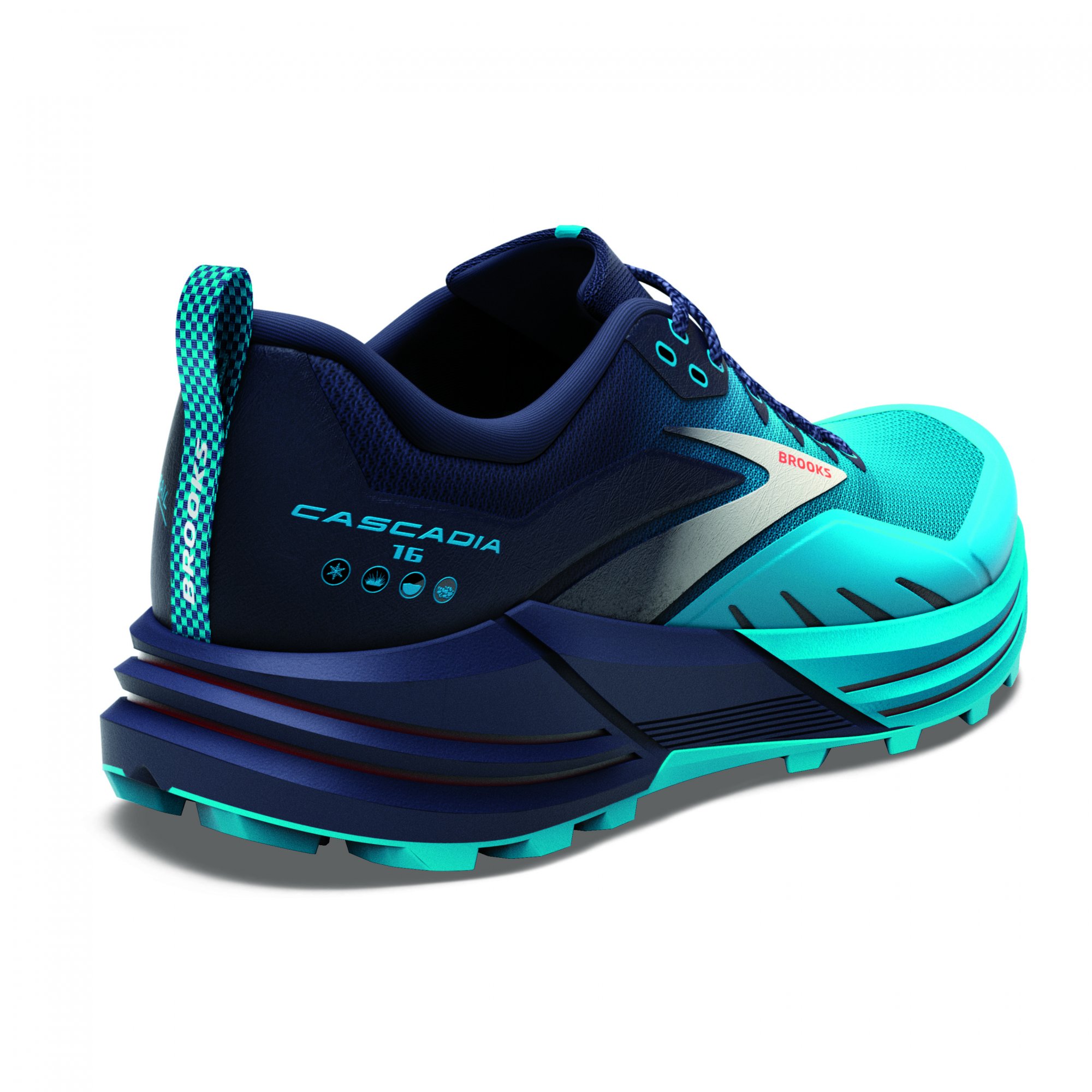 BROOKS Cascadia 16 Peacoat/Atomic Blue/Rooibos