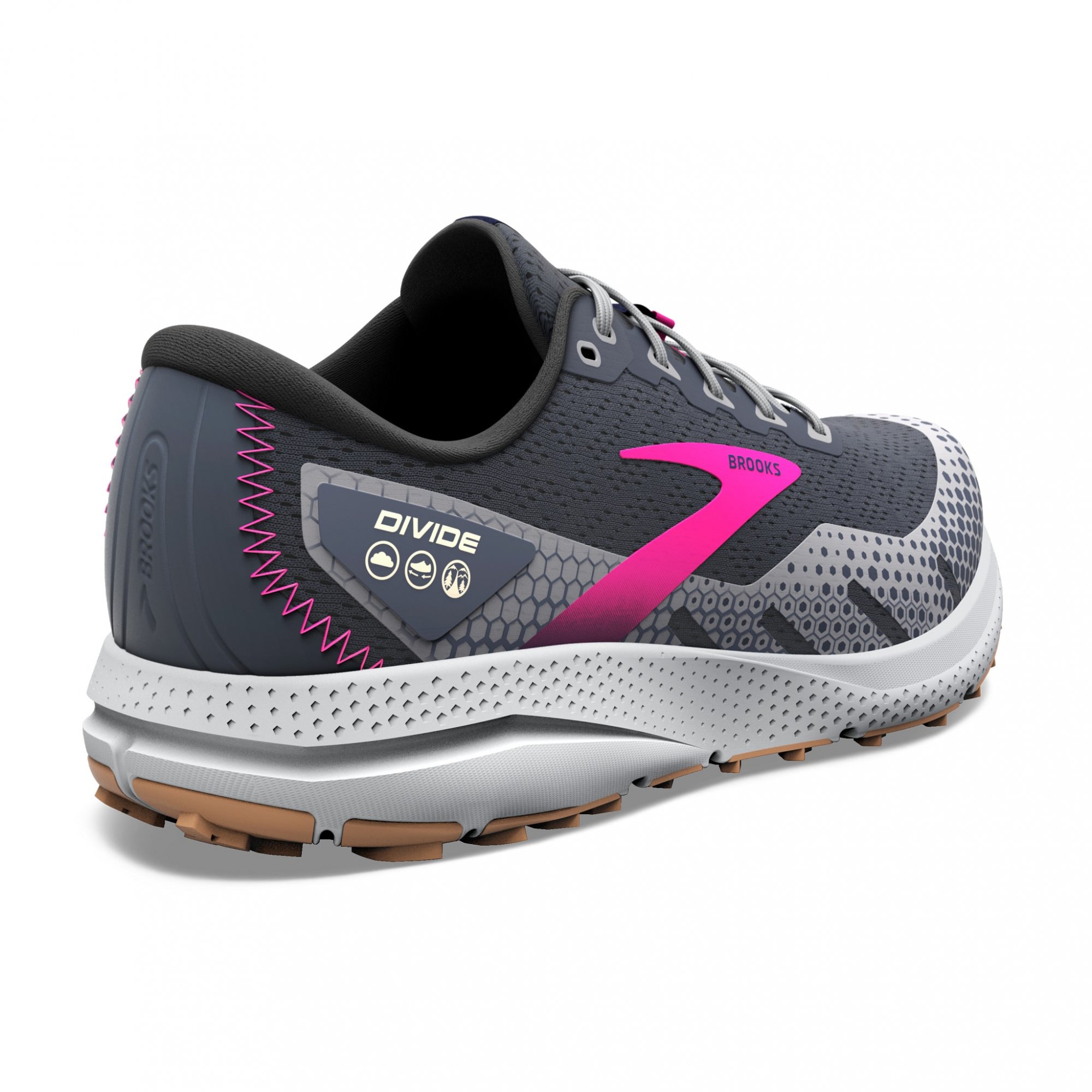 BROOKS Divide 3 W Ebony/Grey/Pink