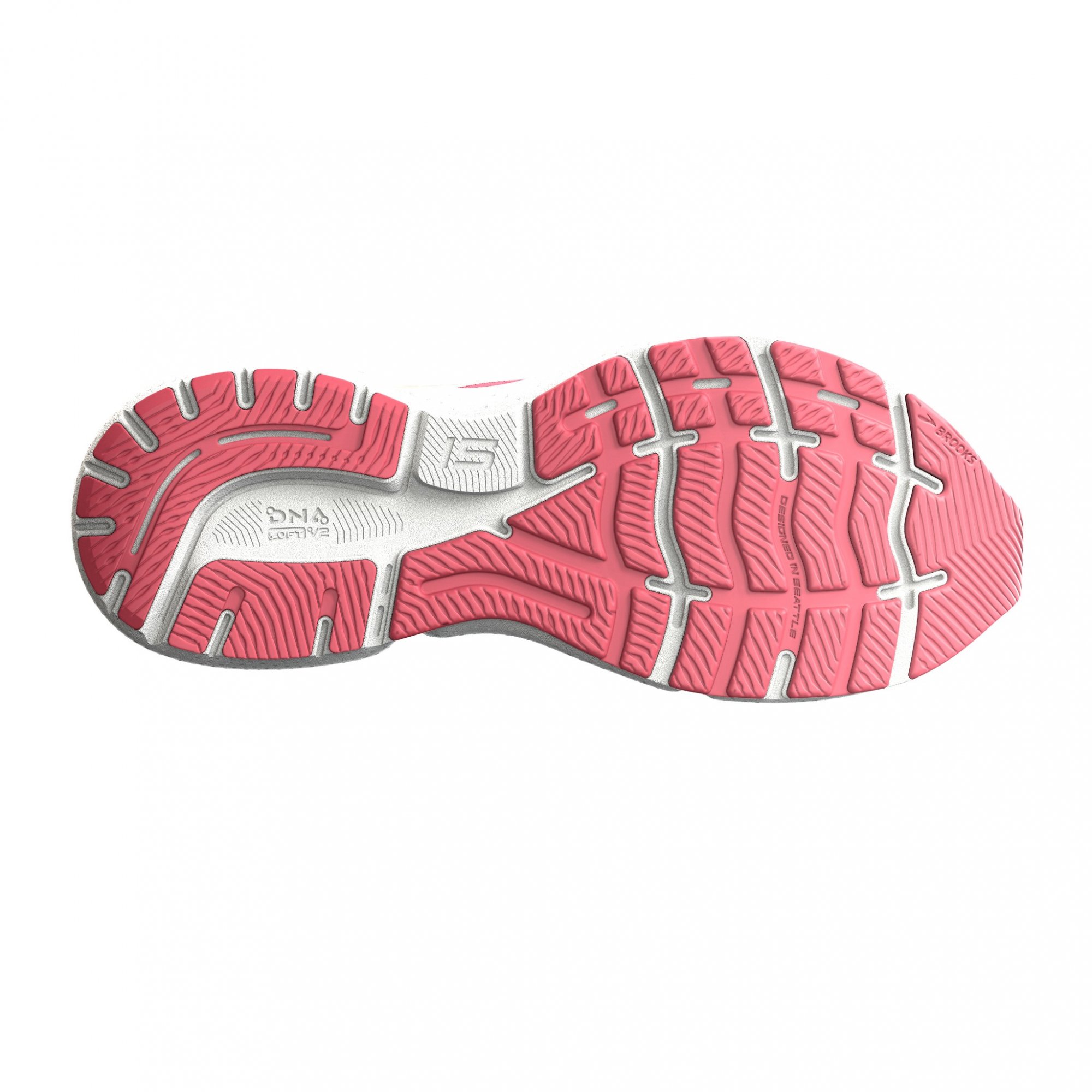 BROOKS Ghost 15 W Rose/Fiery Coral/ White