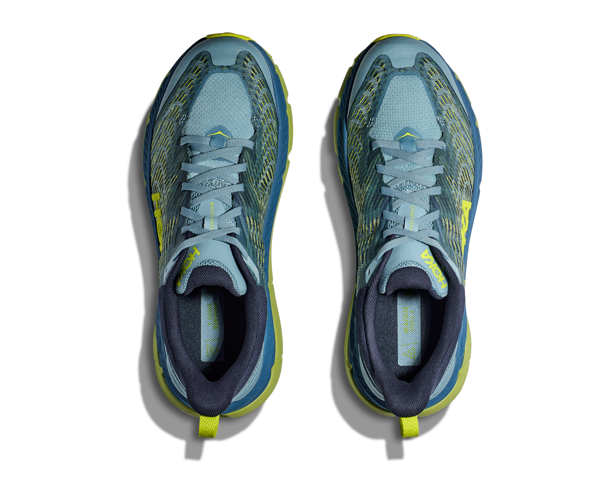 HOKA MAFATE SPEED 4 STONE BLUE / DARK CITRON