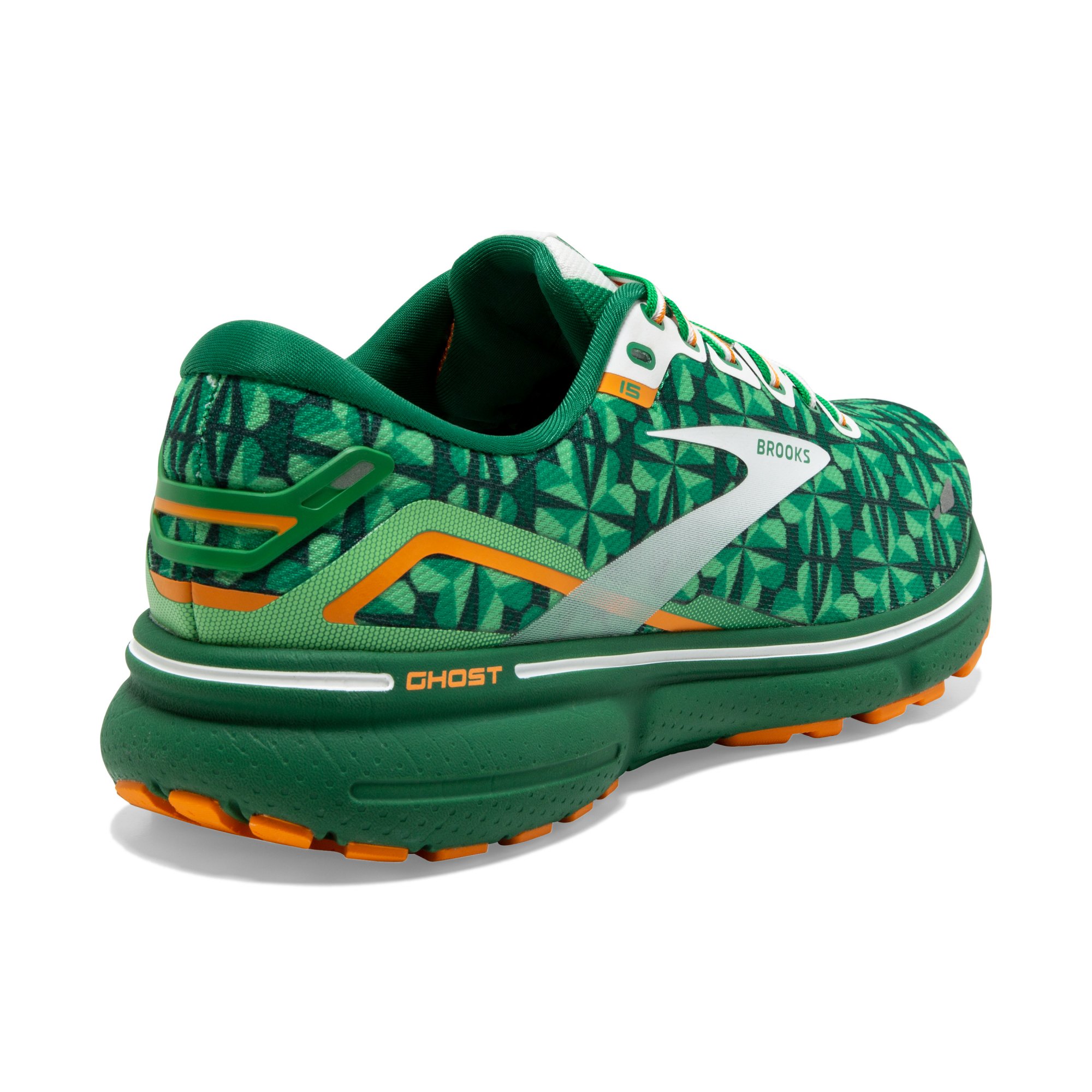 BROOKS Ghost 15 Green/White/Orange