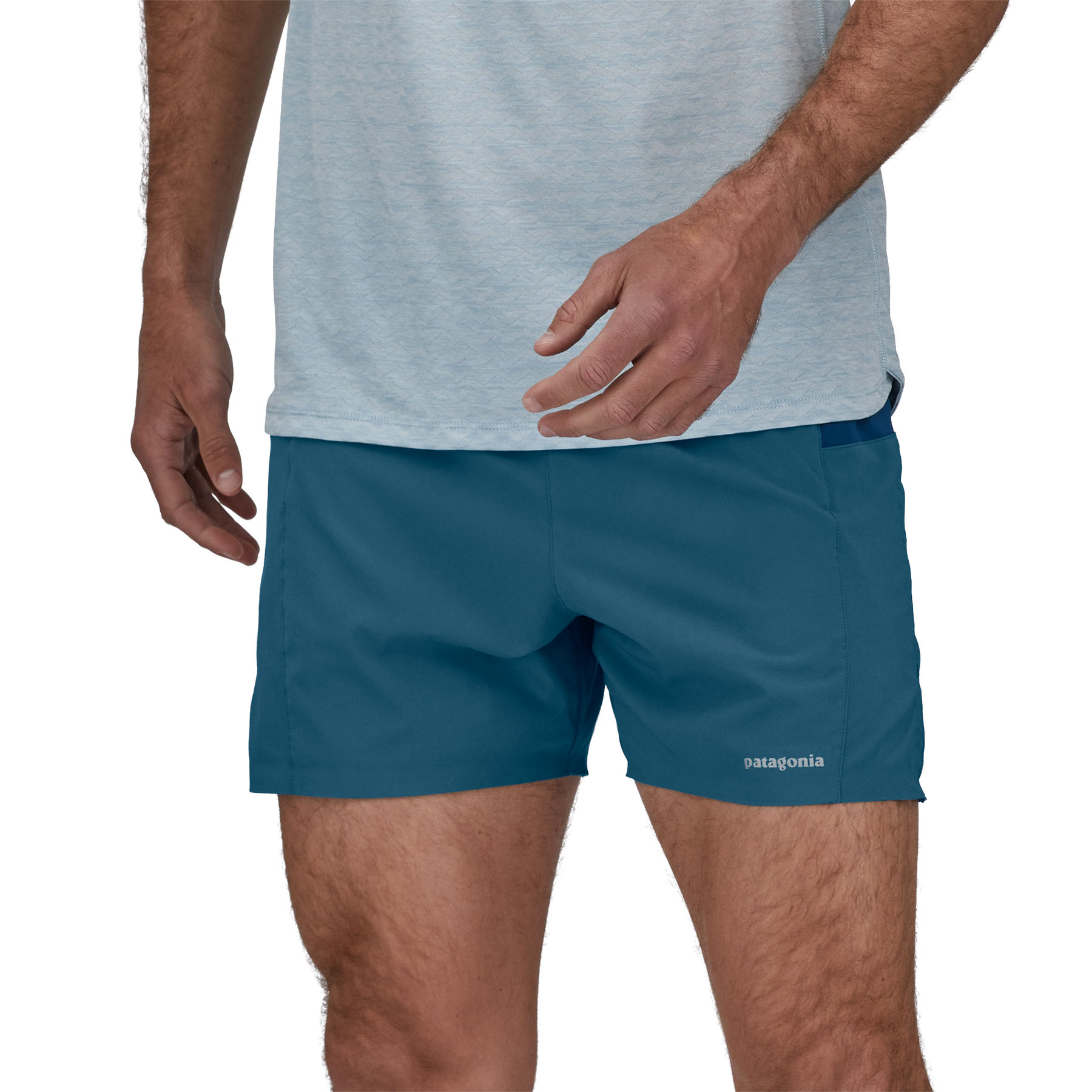 PATAGONIA Men's Strider Pro Running Shorts - 5" Wavy Blue