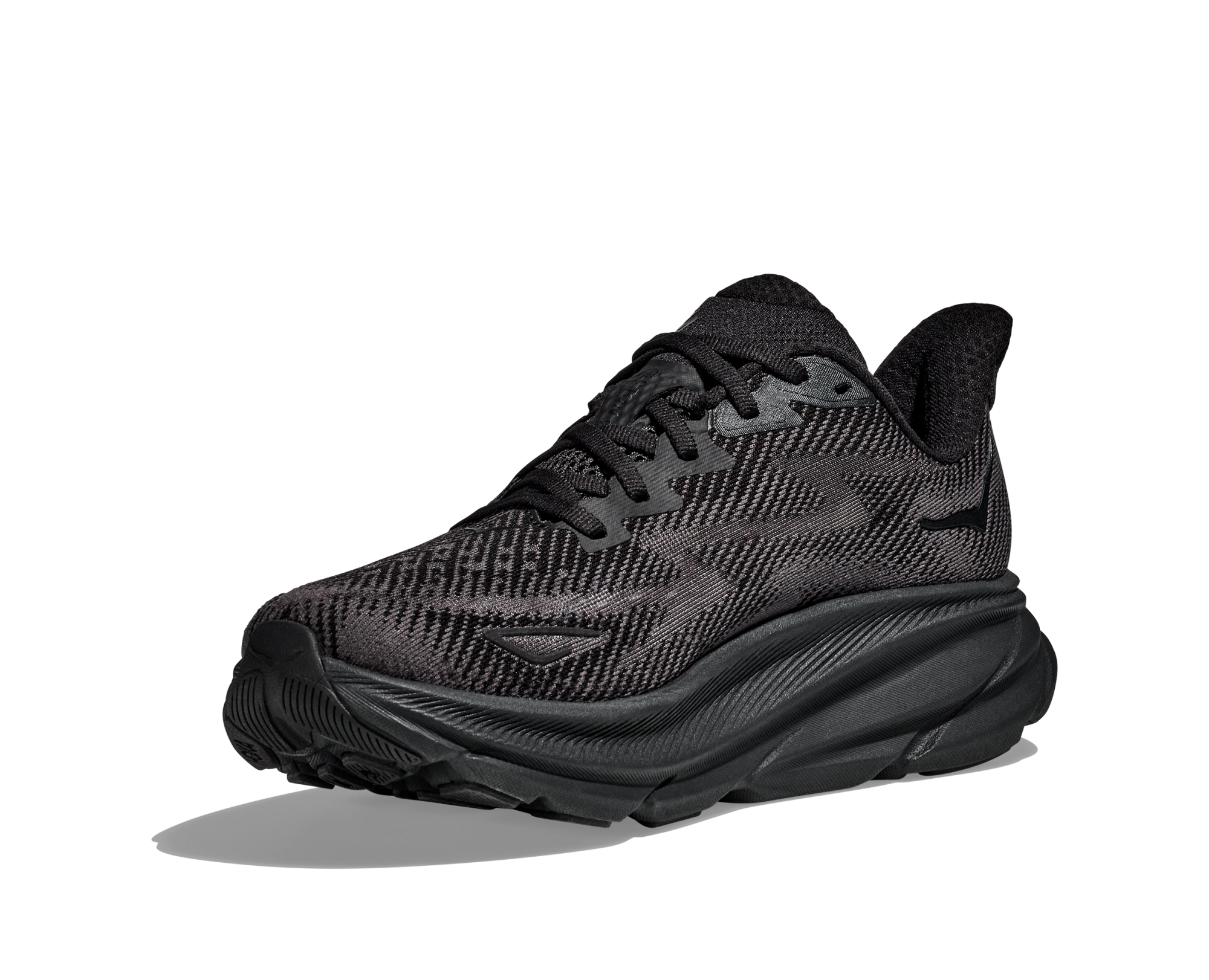 HOKA CLIFTON 9 WIDE BLACK/BLACK