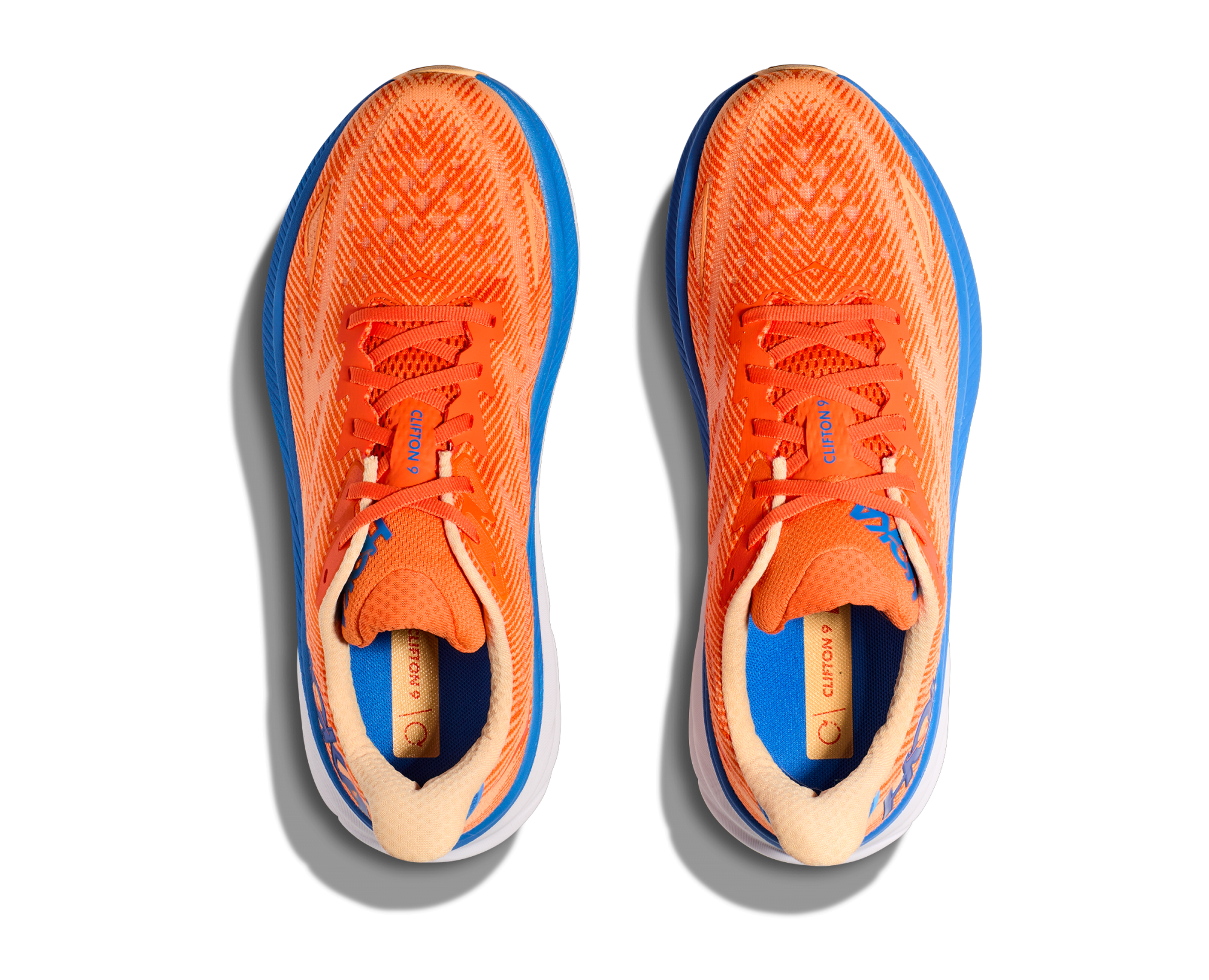 HOKA CLIFTON 9 VIBRANT ORANGE / IMPALA