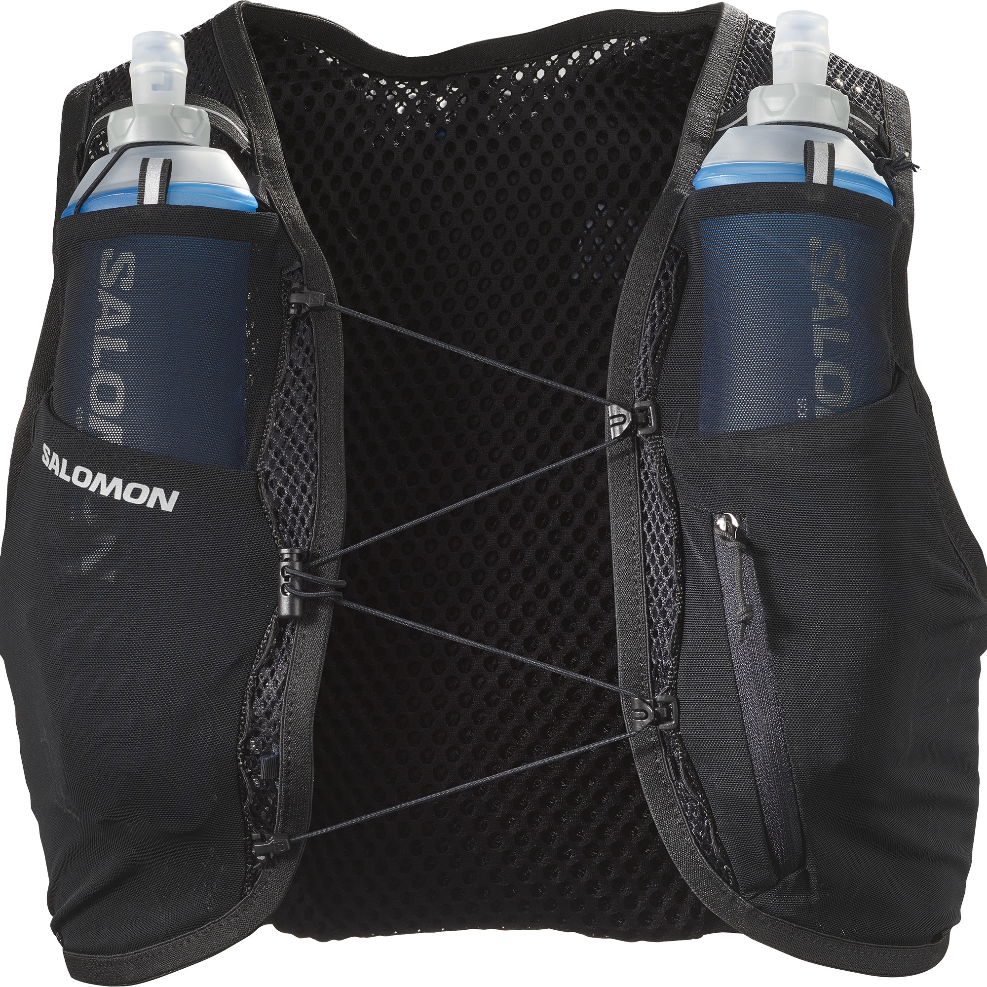 SALOMON ACTIVE SKIN 4 with flasks BLACK 2023