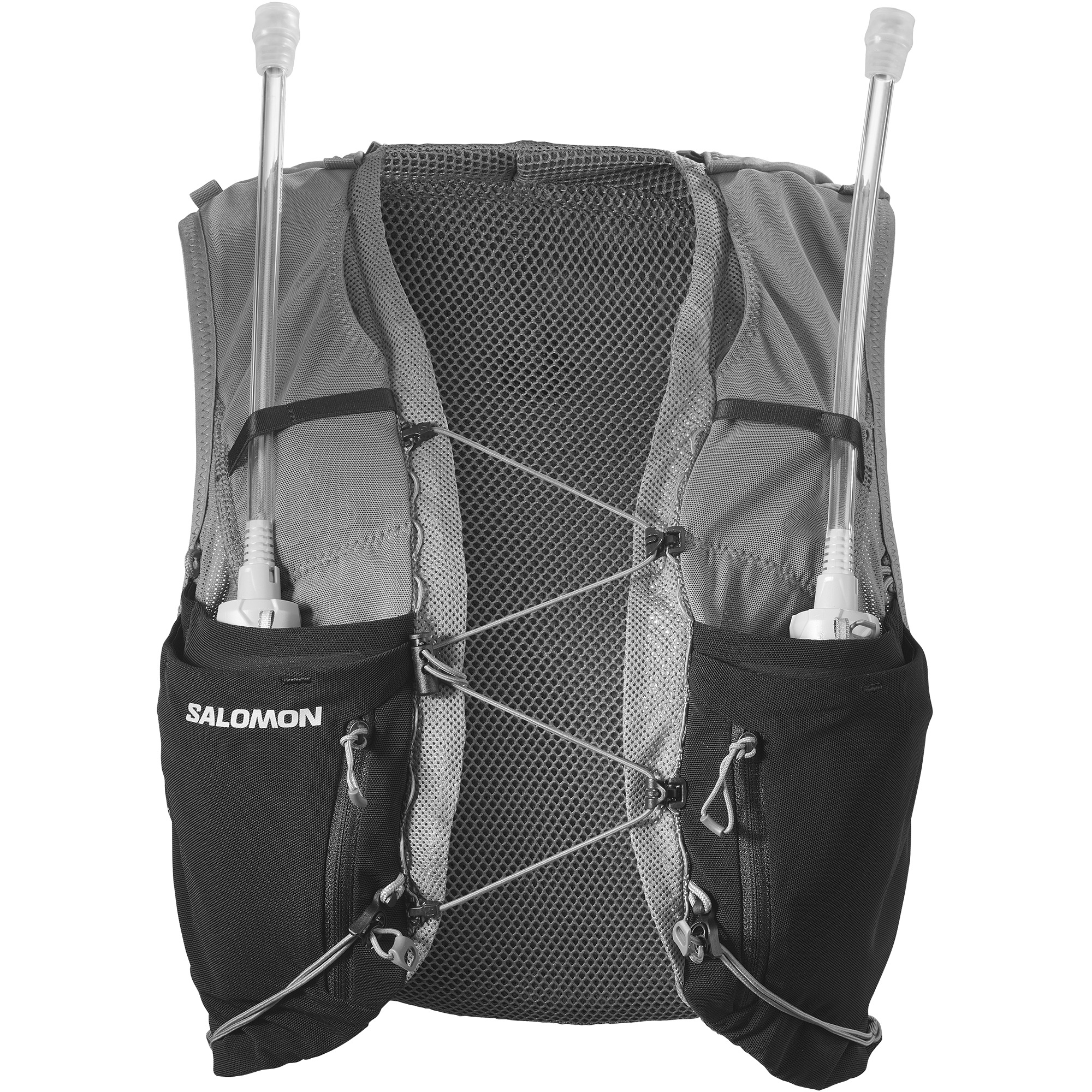 SALOMON ADV SKIN 12 W with flasks SET Quiet Shade / BLACK