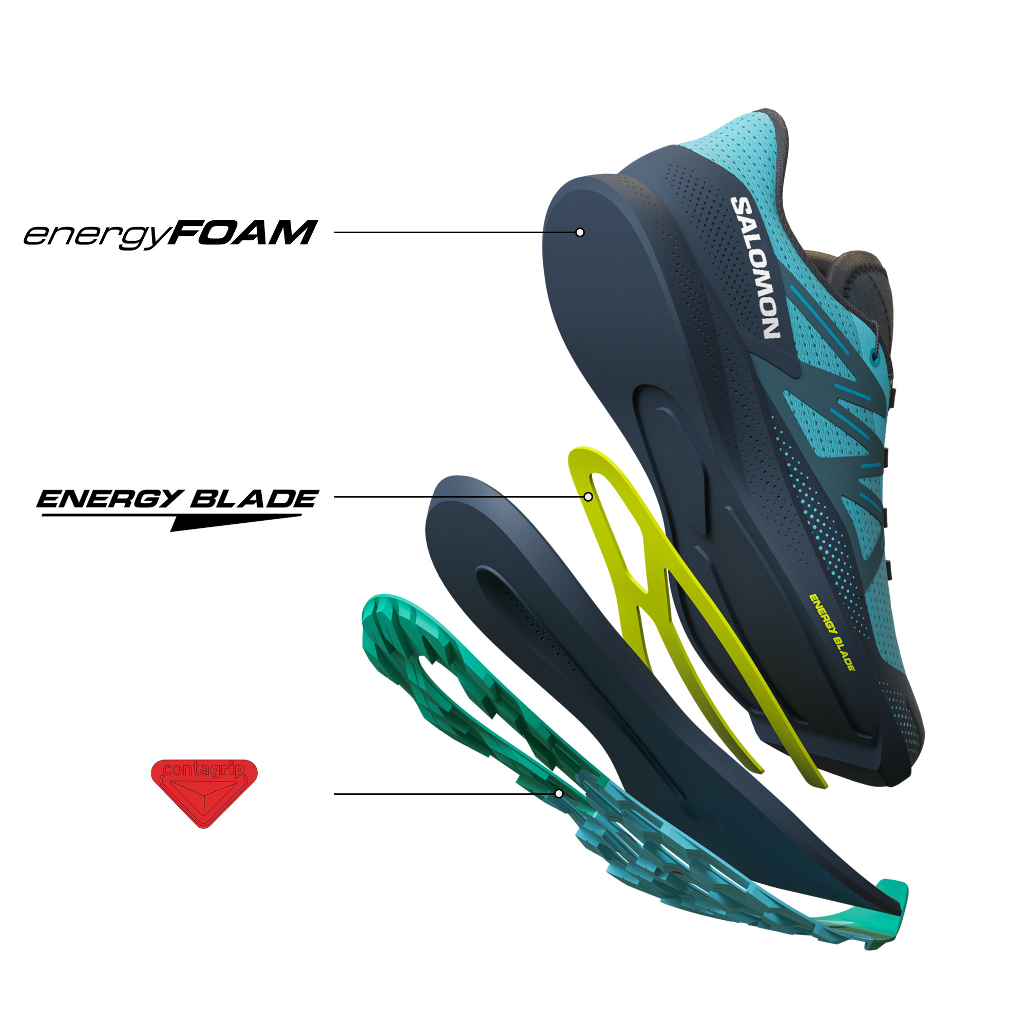 SALOMON PULSAR TRAIL Blue Radiance / Carbon / Emerald