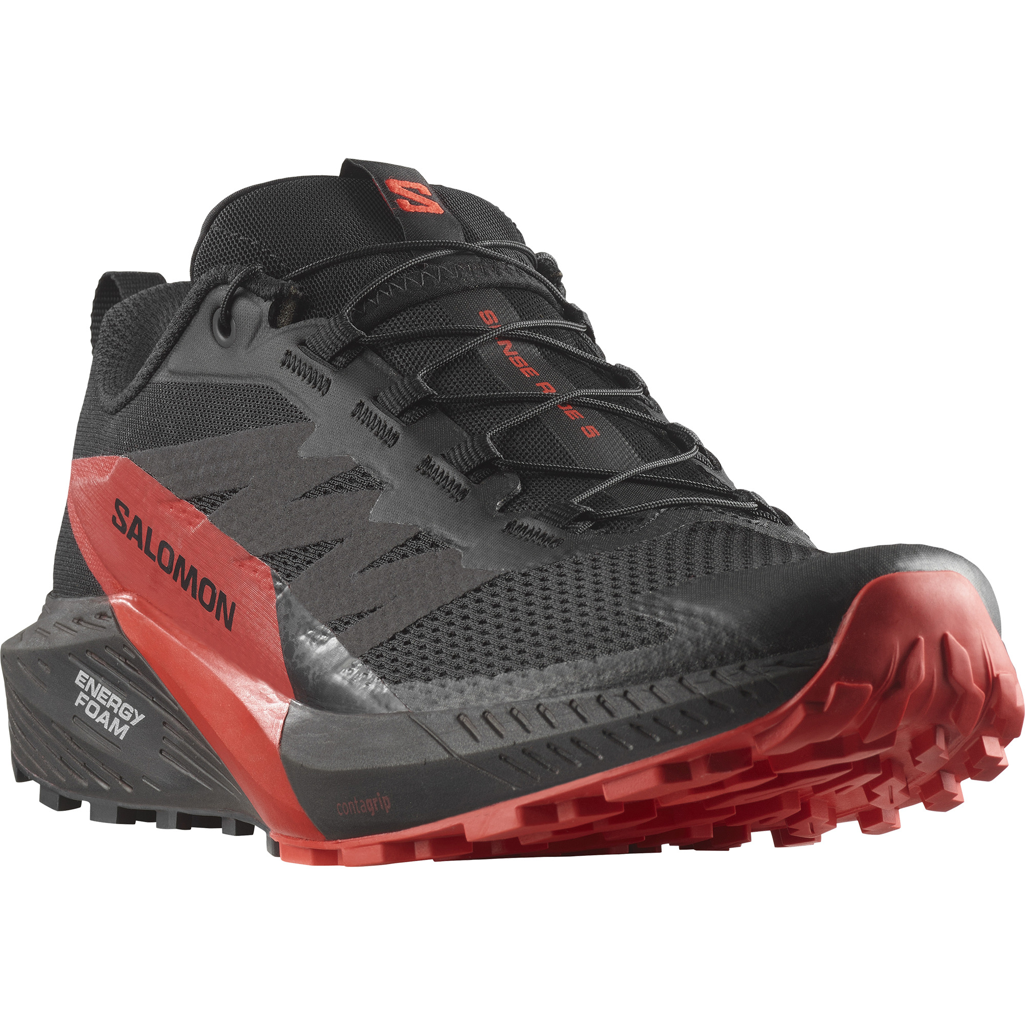 SALOMON SENSE RIDE 5 Black / Fiery Red / Black