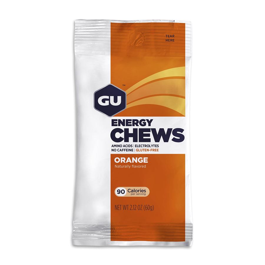 GU Energy Chews 60 g Orange 1 SÁČEK (balení 12ks)