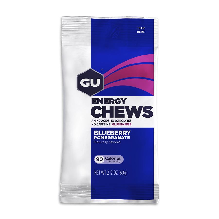 GU Energy Chews 60 g Blueberry 1 SÁČEK (balení 12ks)