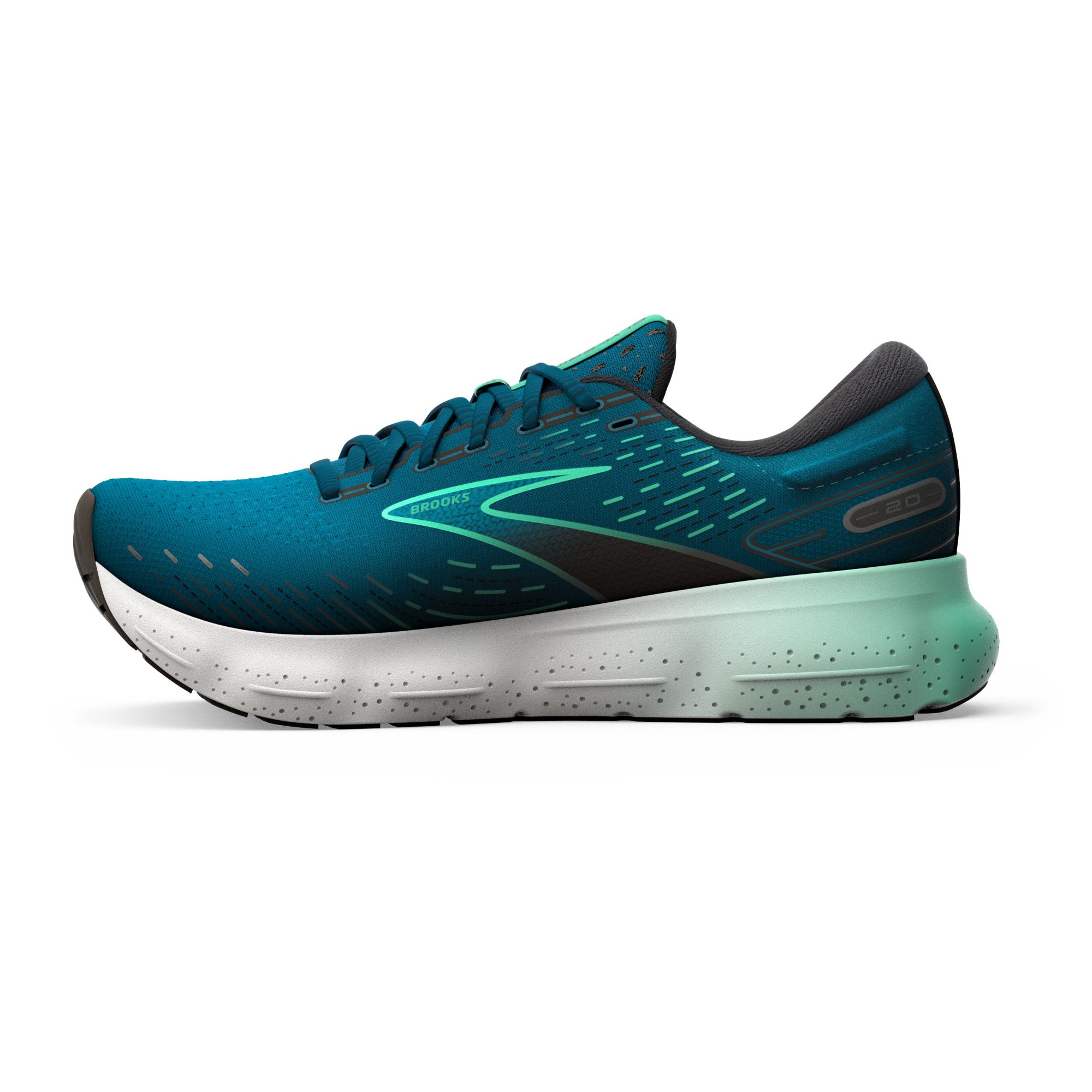 BROOKS Glycerin 20 Moroccan Blue/Black/Spring Bud