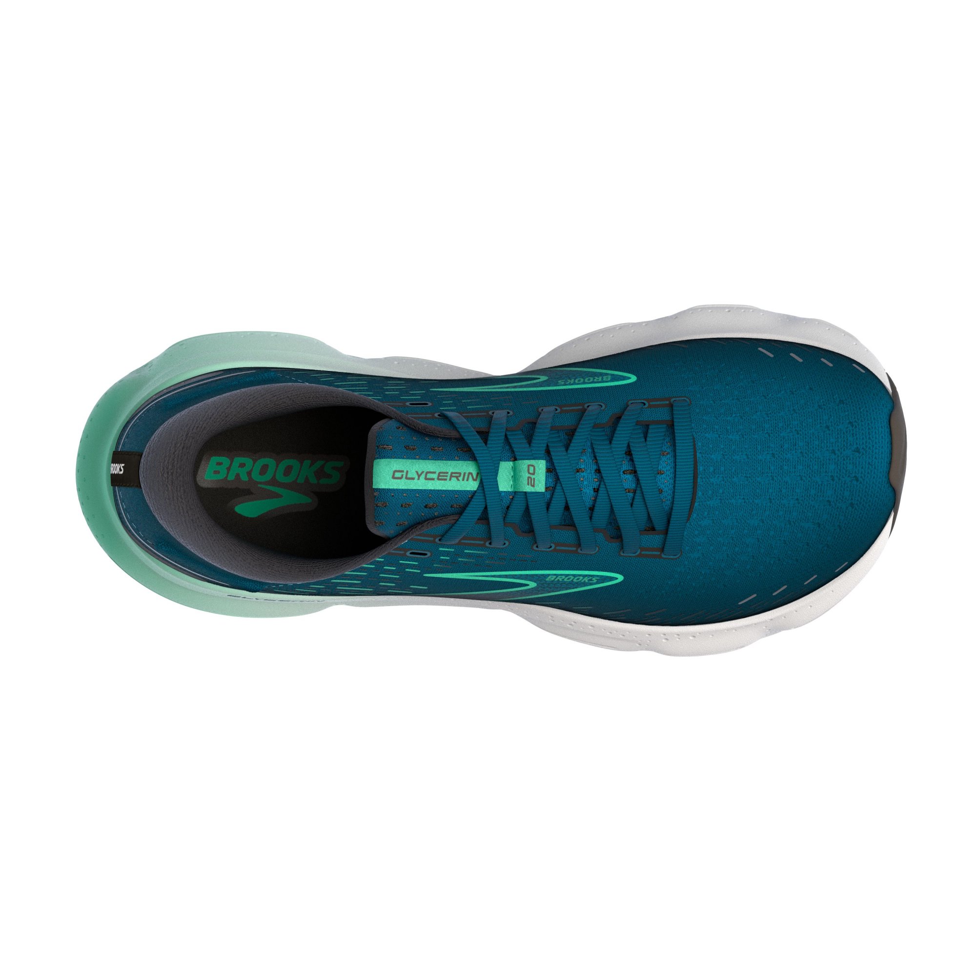 BROOKS Glycerin 20 Moroccan Blue/Black/Spring Bud