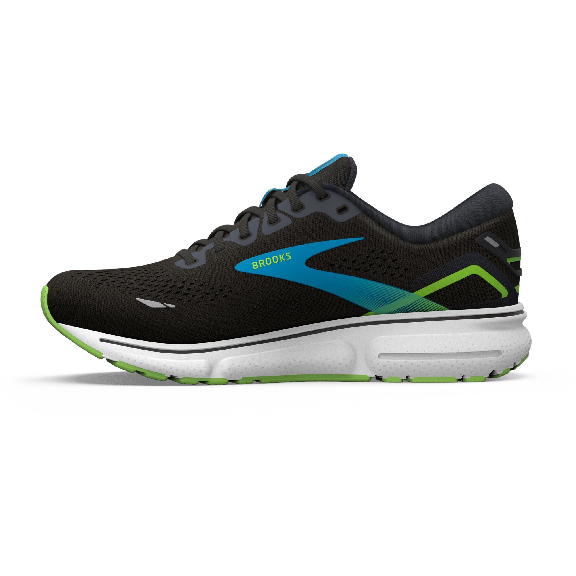 BROOKS Ghost 15 Black/Hawaiian Ocean/Green