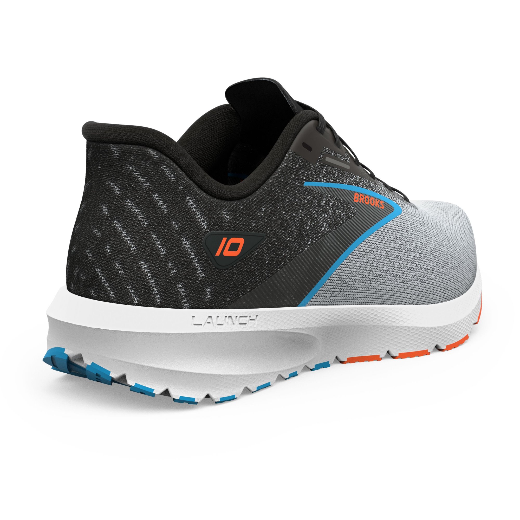 BROOKS Launch 10 Black/Grey/Orange Clown Fish