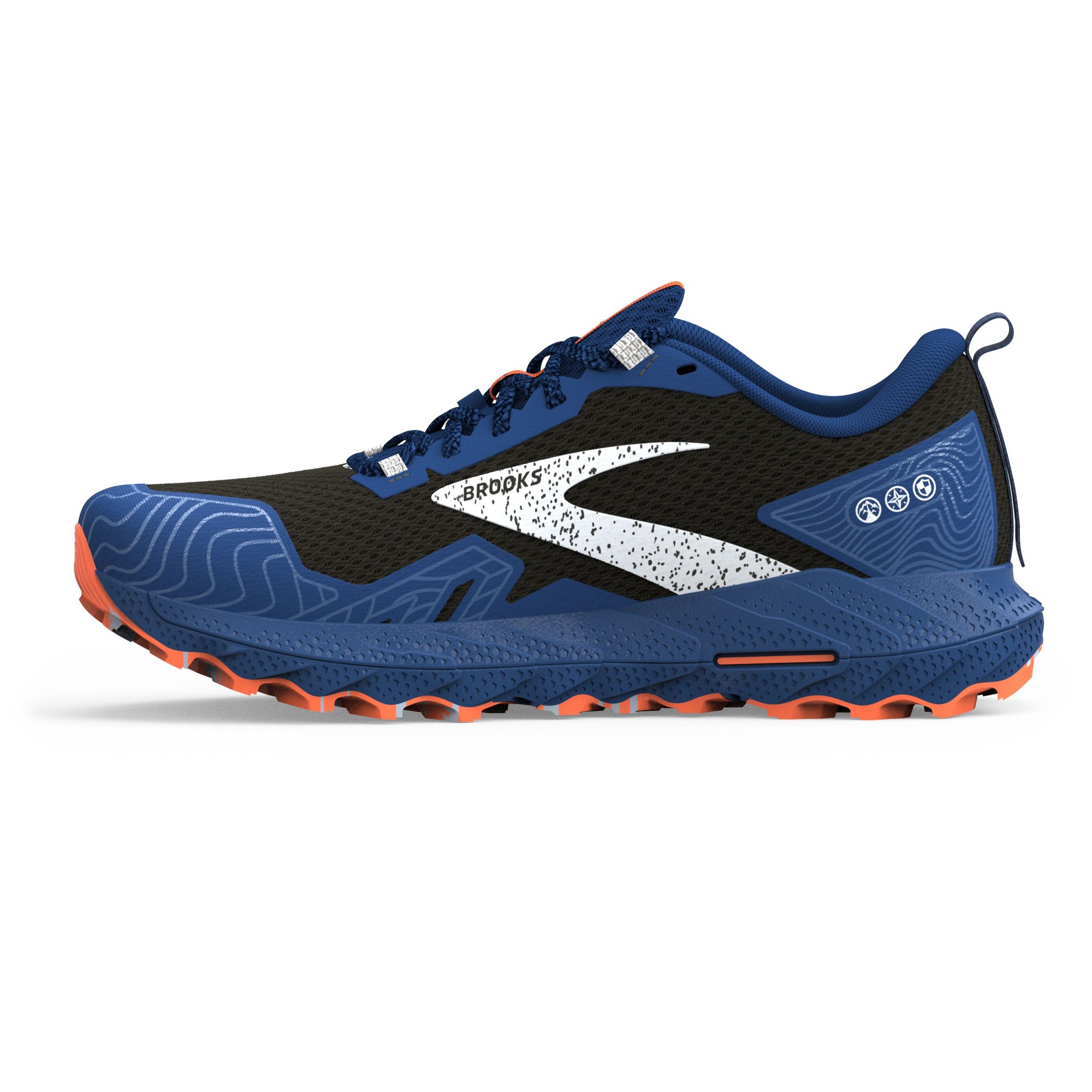 BROOKS Cascadia 17 GTX Black/Blue/Firecracker