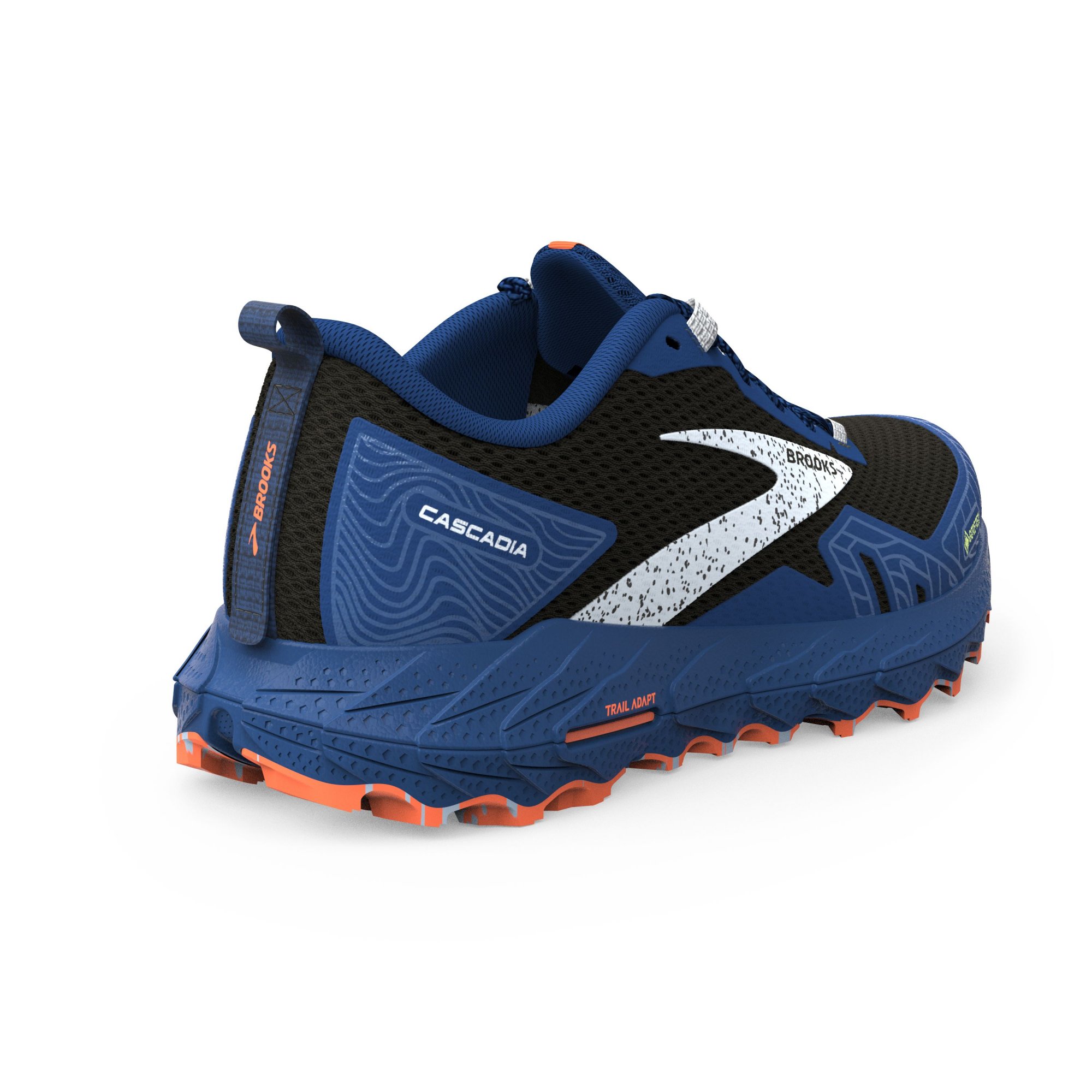 BROOKS Cascadia 17 GTX Black/Blue/Firecracker