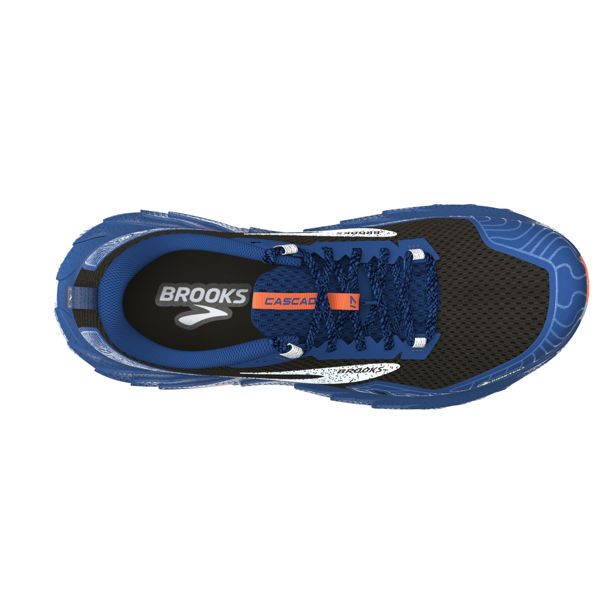 BROOKS Cascadia 17 GTX Black/Blue/Firecracker