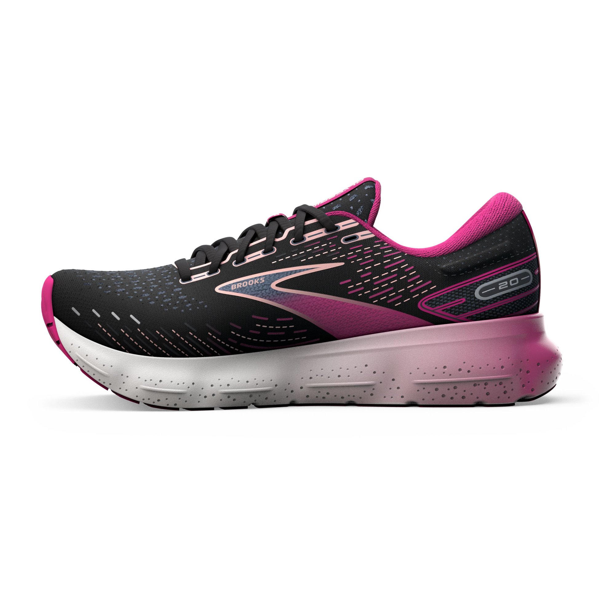 BROOKS Glycerin 20 W Black/Fuchsia/Linen