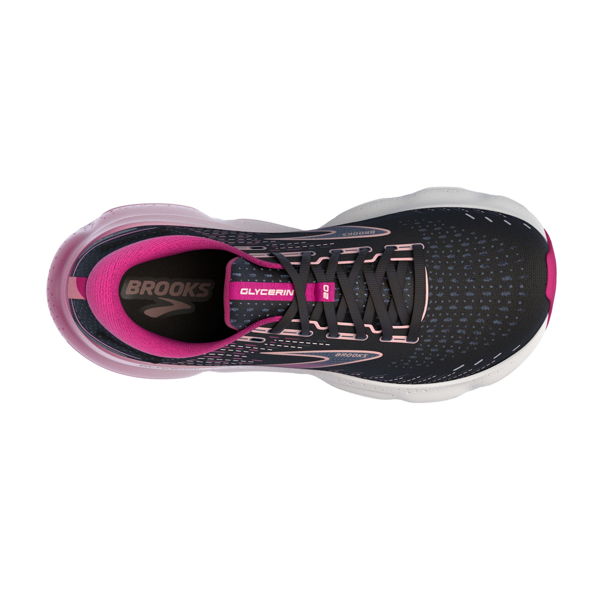 BROOKS Glycerin 20 W Black/Fuchsia/Linen