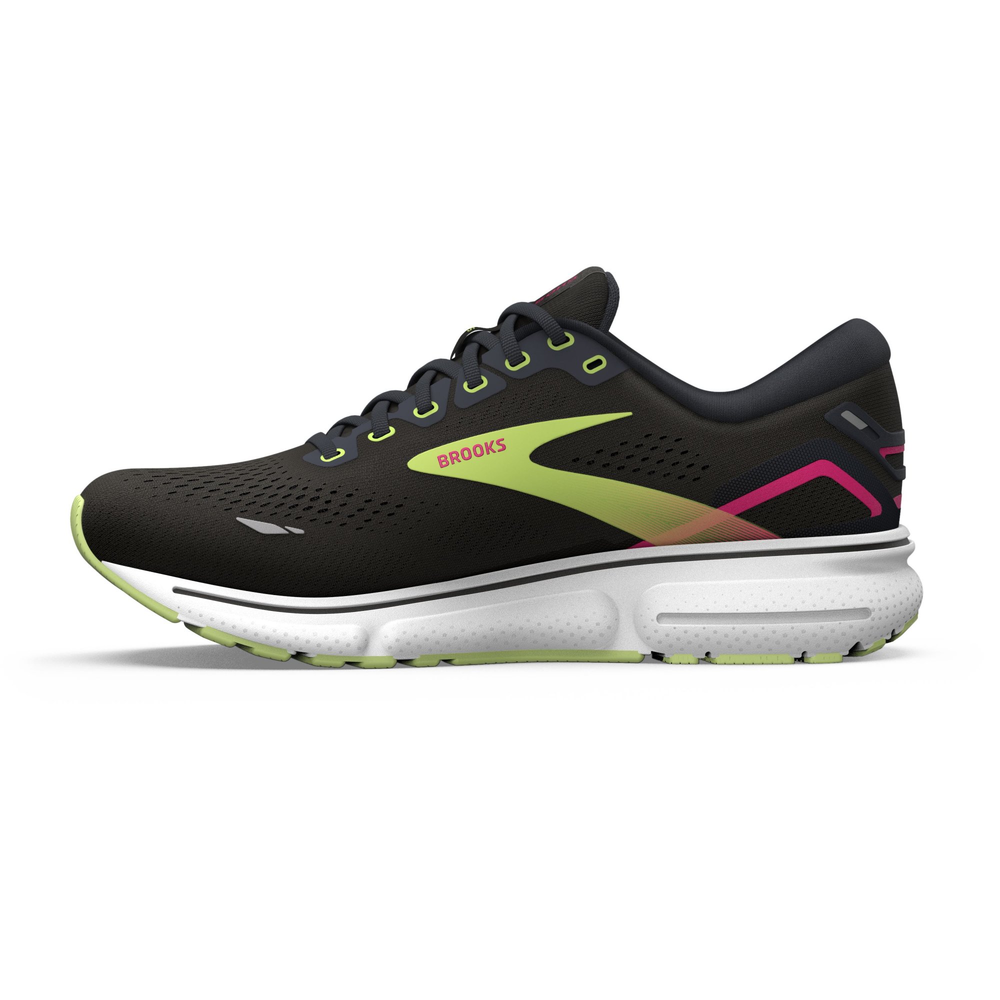 BROOKS Ghost 15 W Black/Ebony/Sharp Green