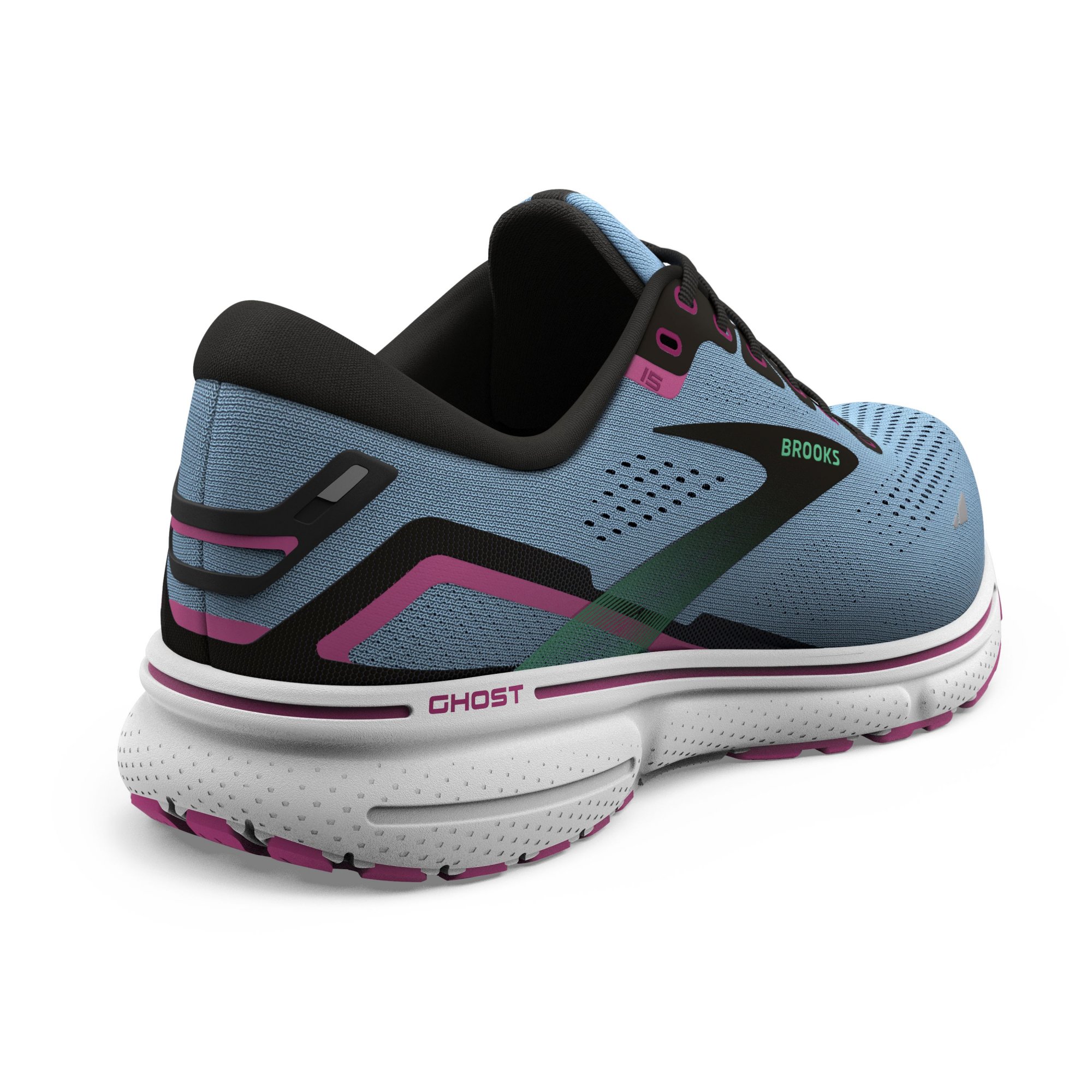 BROOKS Ghost 15 W Blue Bell/Black/Pink
