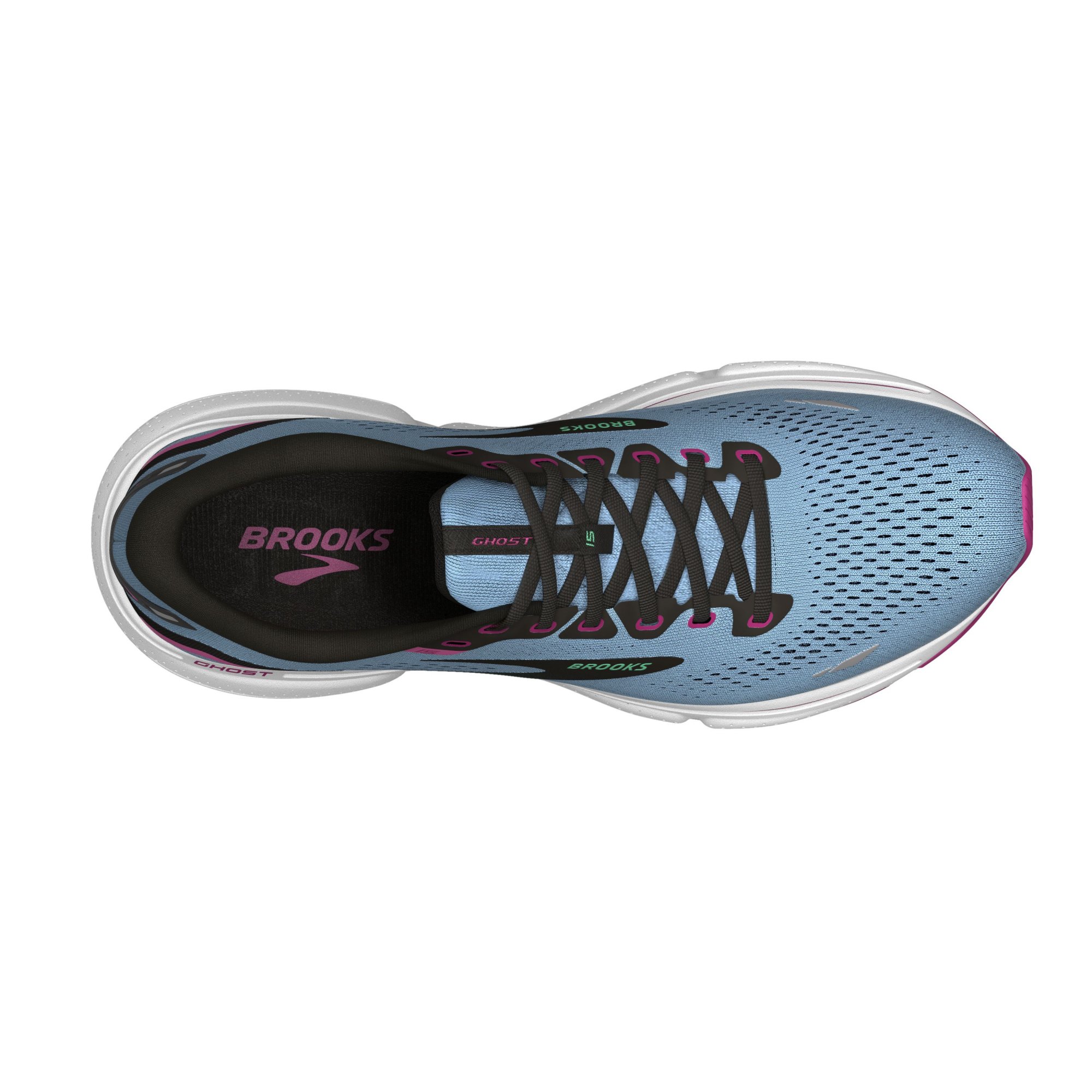 BROOKS Ghost 15 W Blue Bell/Black/Pink