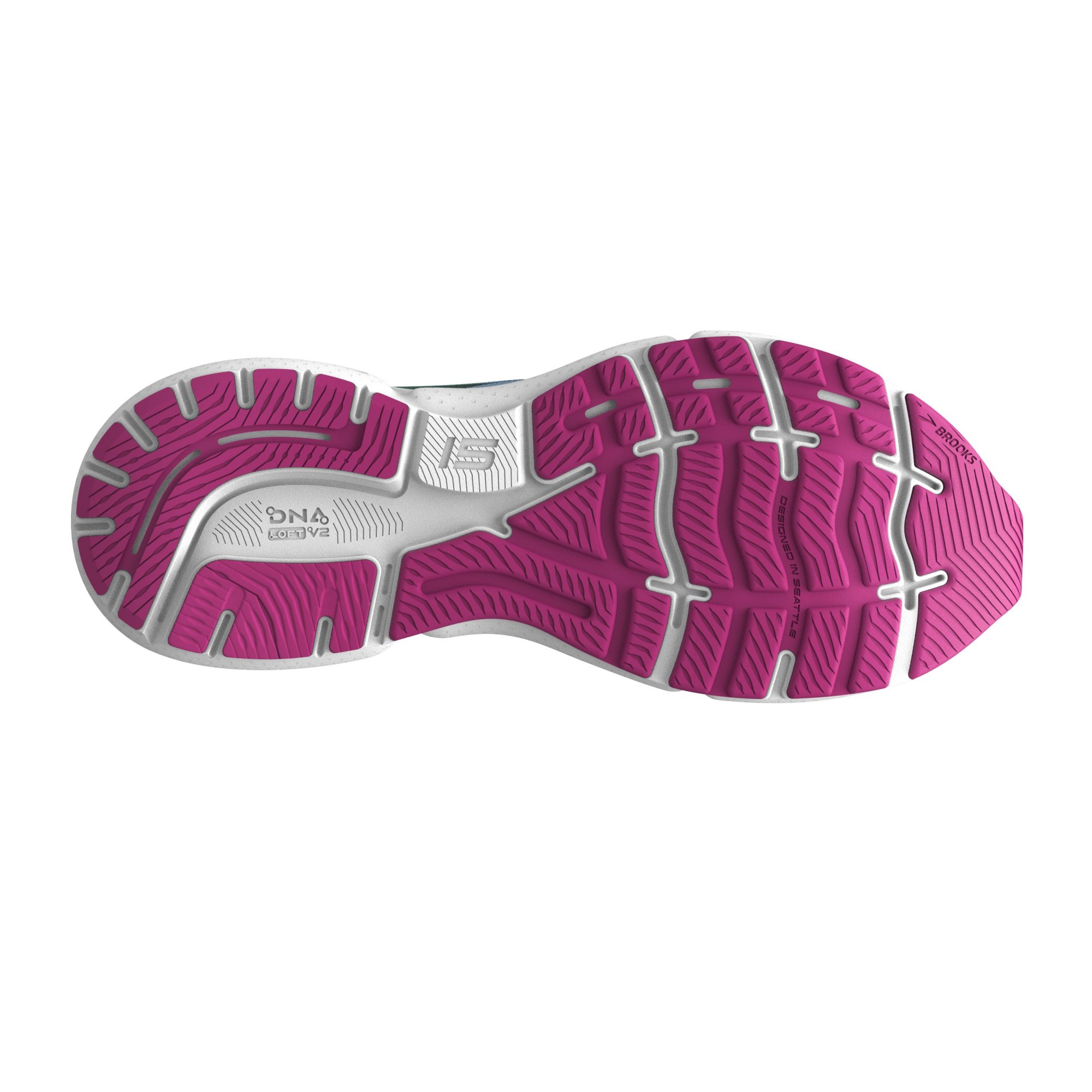 BROOKS Ghost 15 W Blue Bell/Black/Pink