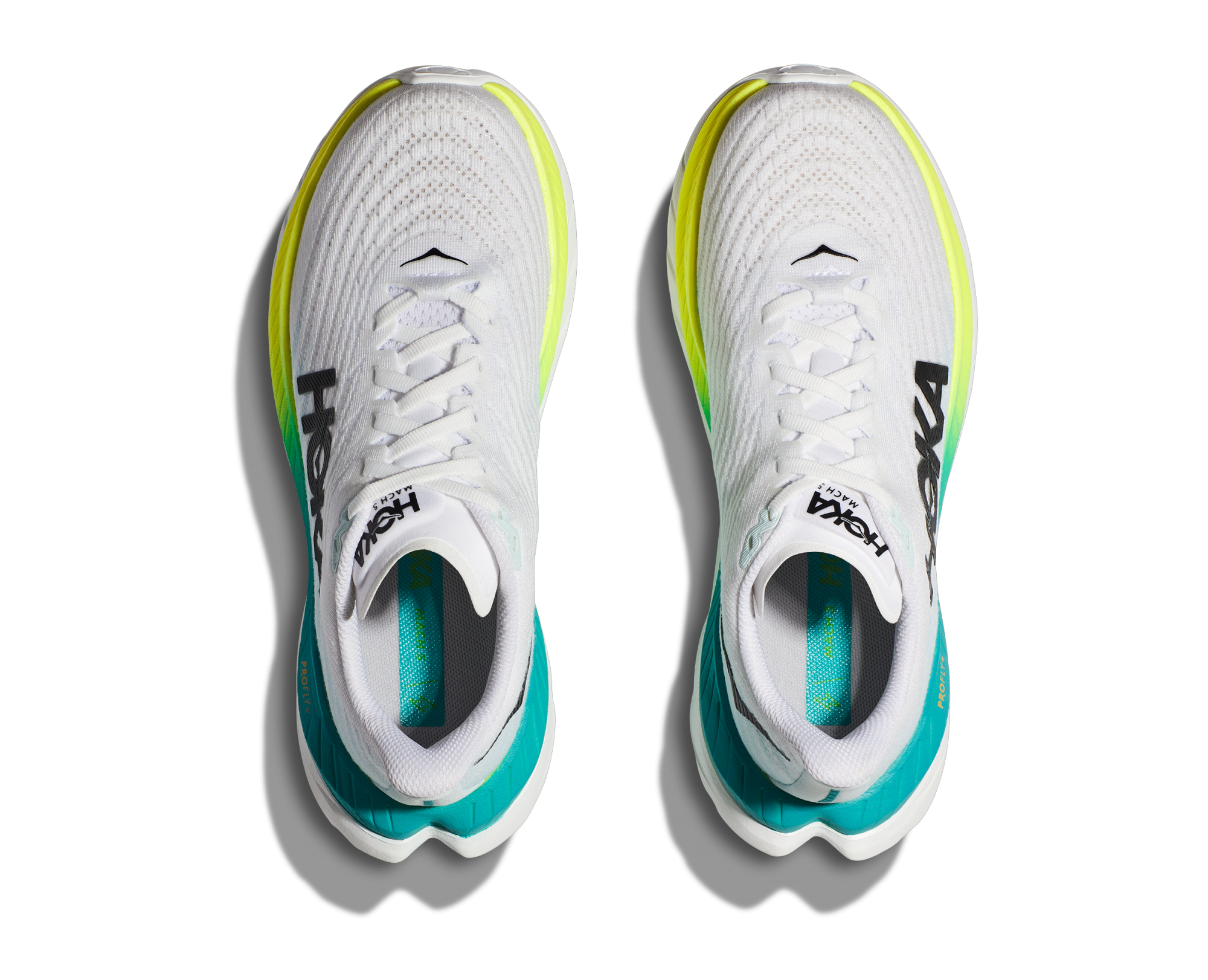 HOKA MACH 5 M WHITE / BLUE GLASS