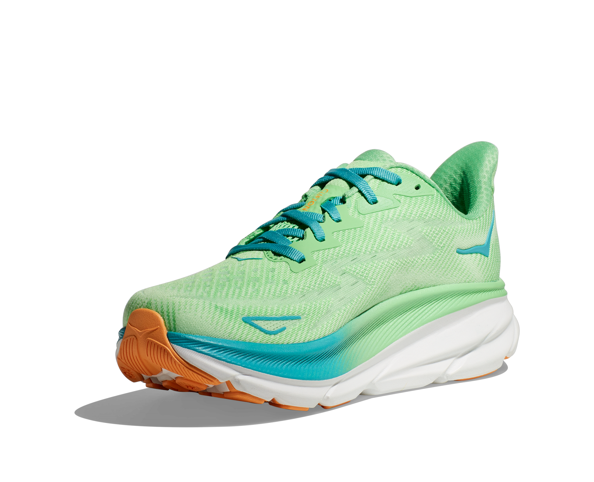 HOKA CLIFTON 9 M ZEST / LIME GLOW