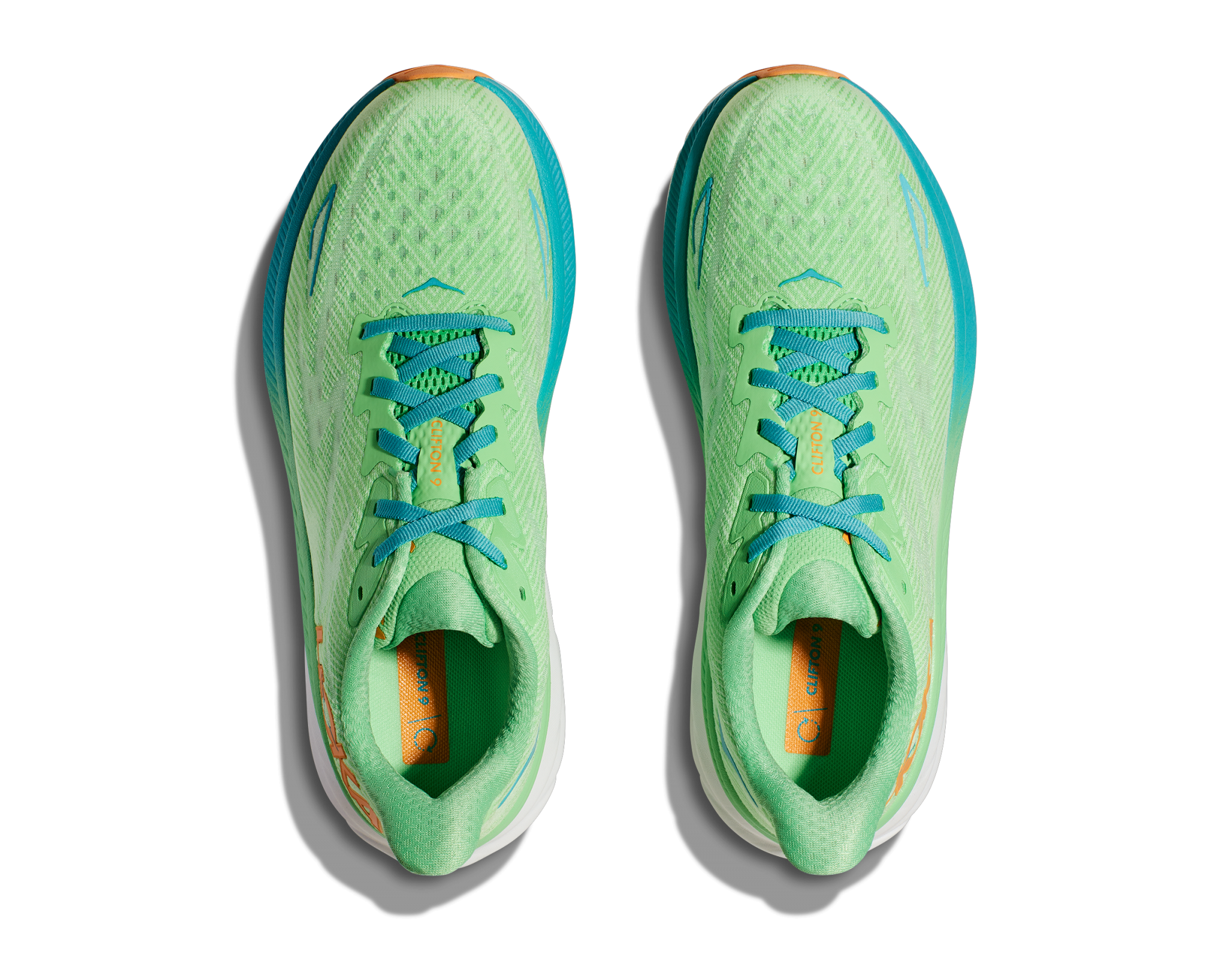 HOKA CLIFTON 9 M ZEST / LIME GLOW