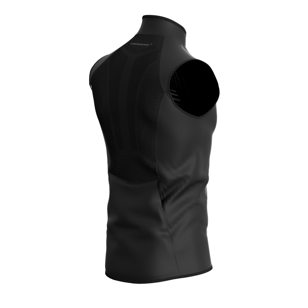 COMPRESSPORT HURRICANE WINDPROOF VEST BLACK