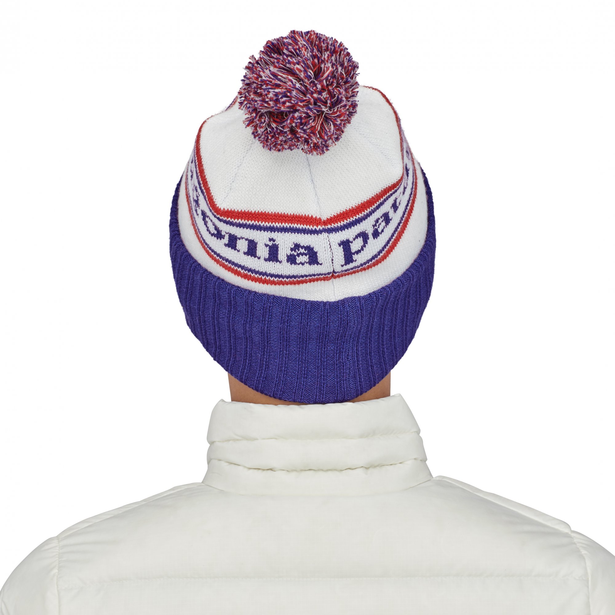 PATAGONIA Powder Town Beanie Park Stripe Viking Blue