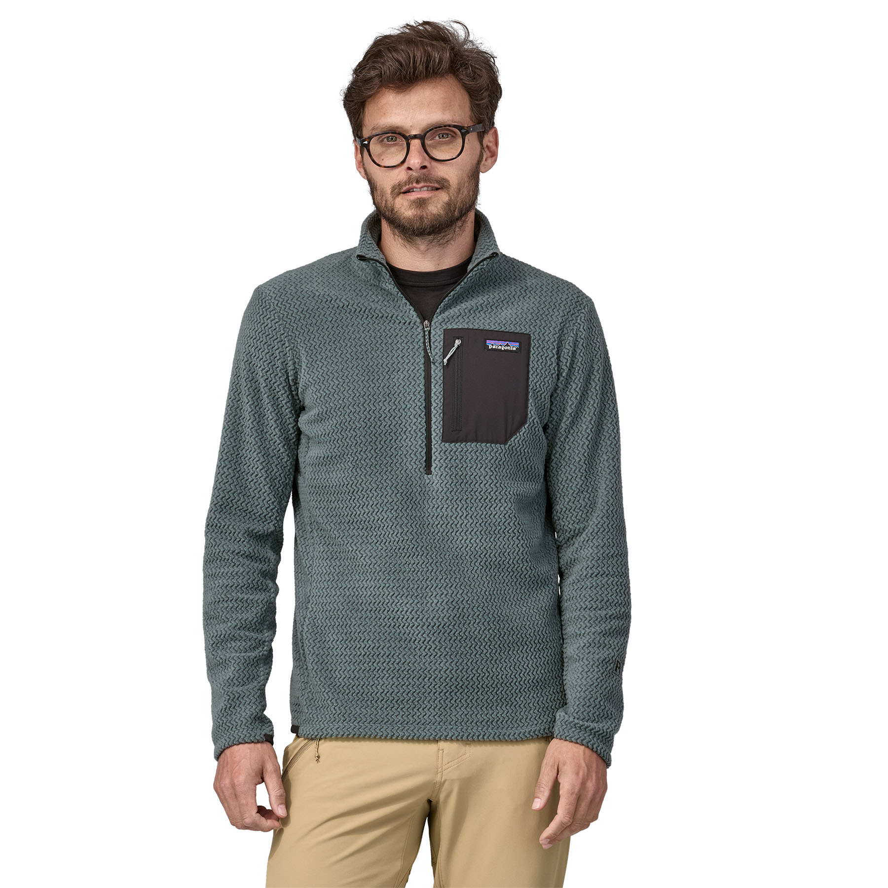 PATAGONIA Men's R1® Air Zip-Neck Nouveau Green