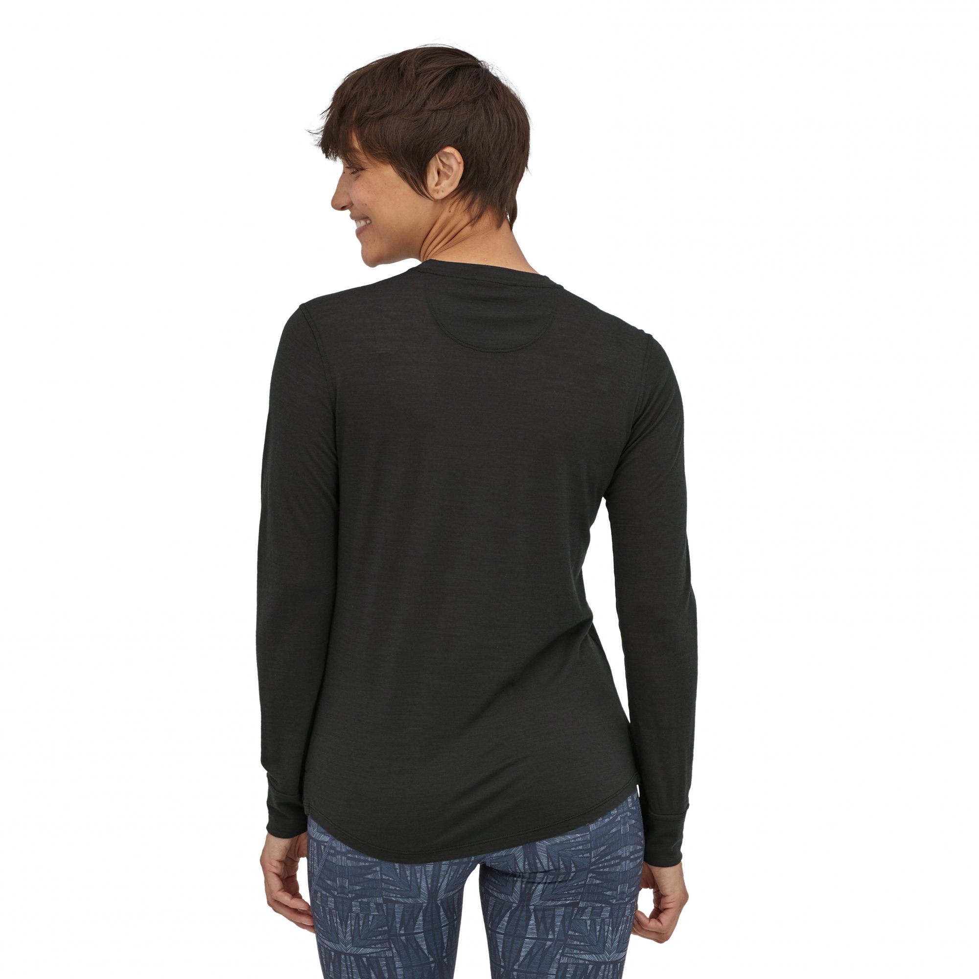 PATAGONIA Women's Long-Sleeved Capilene® Cool Merino Shirt Black