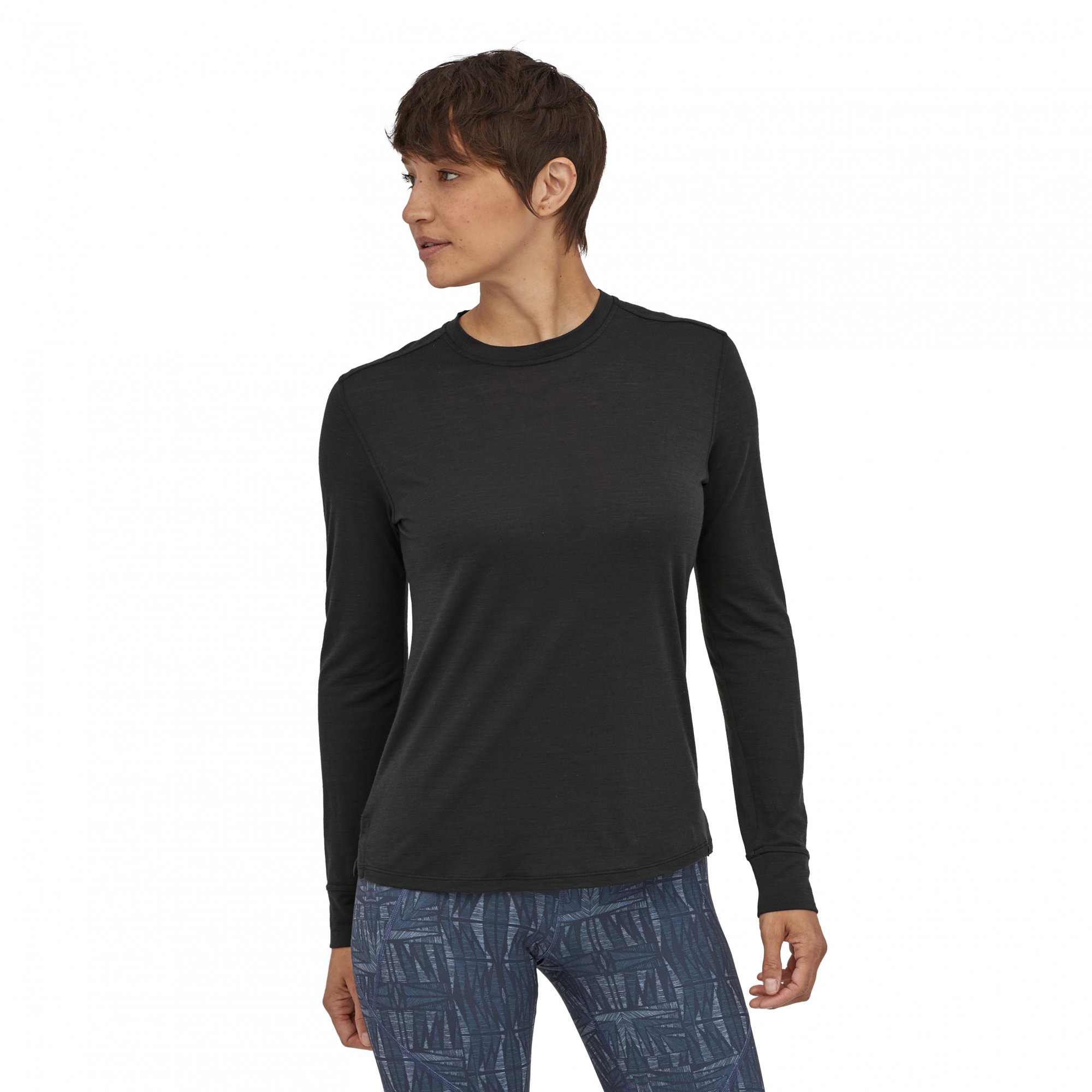 PATAGONIA Women's Long-Sleeved Capilene® Cool Merino Shirt Black