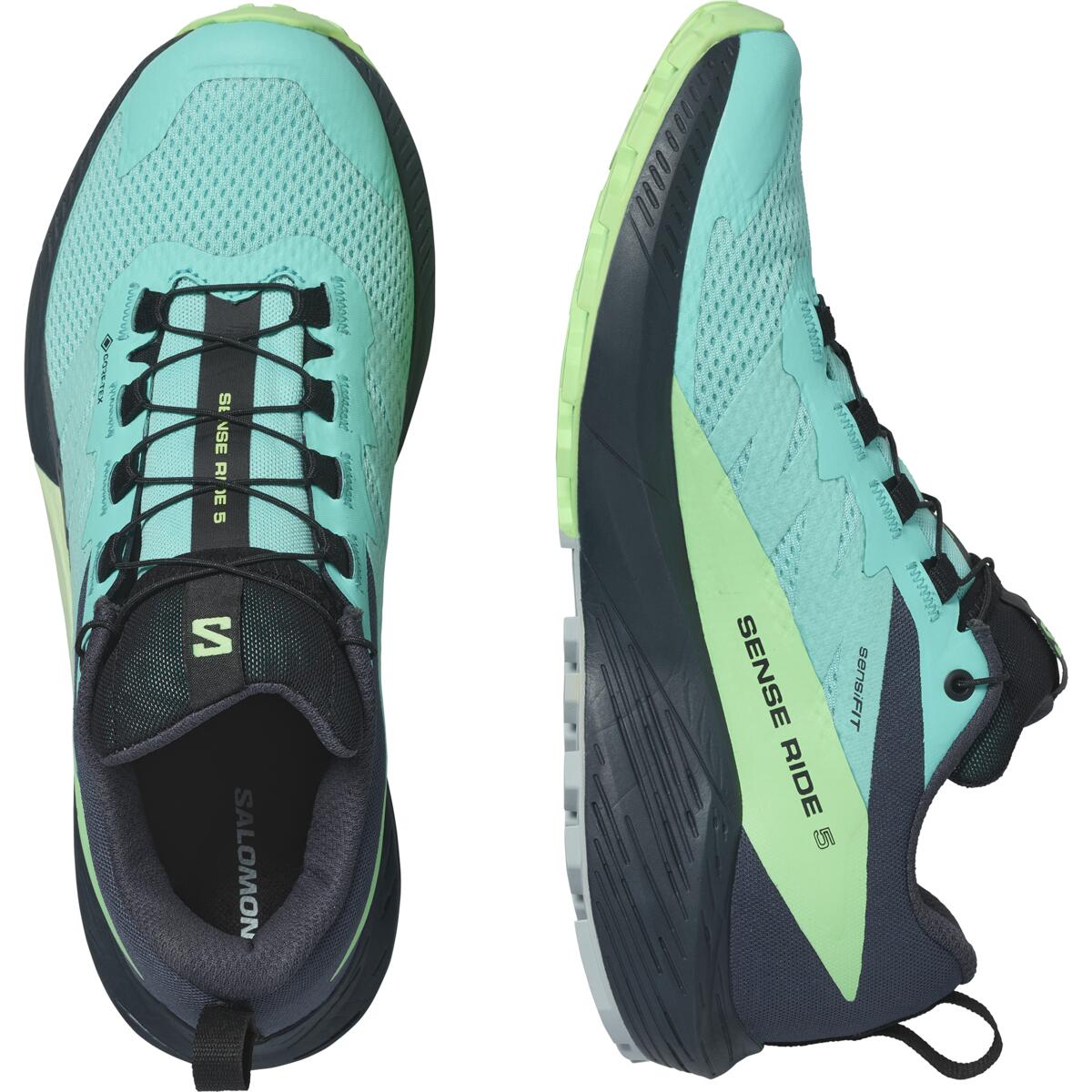 SALOMON SENSE RIDE 5 GORE-TEX W Blue Radiance / Green Ash / India Ink