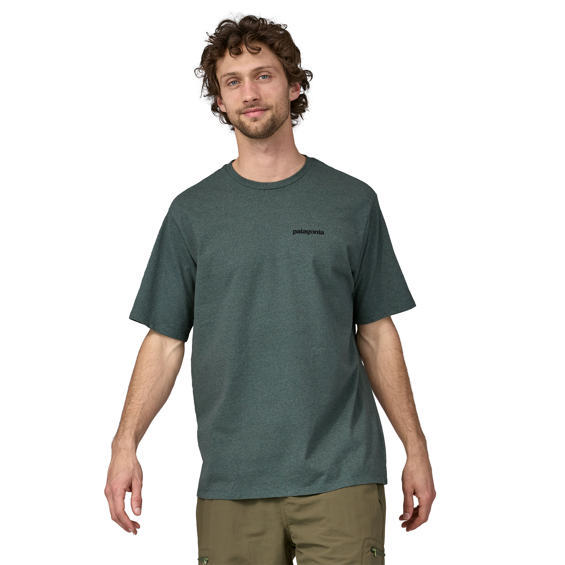 PATAGONIA Men's P-6 Logo Responsibili-Tee® Nouveau Green