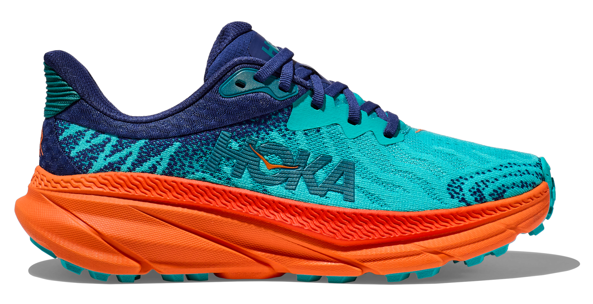 HOKA CHALLENGER ATR 7 W WIDE CERAMIC / VIBRANT ORANGE
