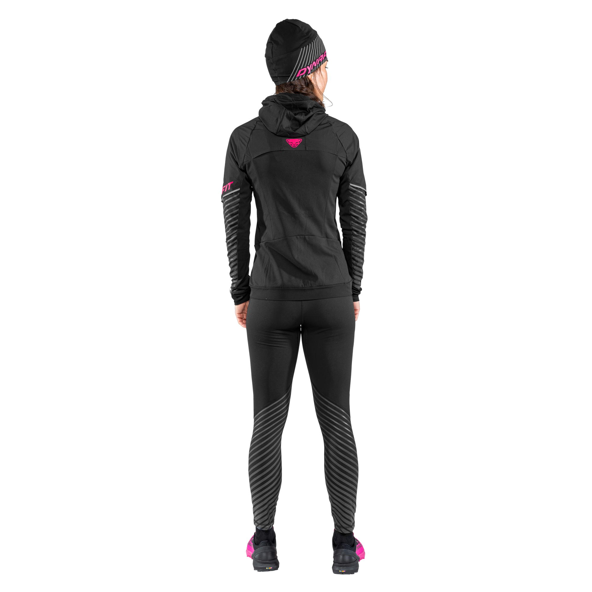 DYNAFIT Alpine Reflective Dámská Bunda Black Out PINK GLO