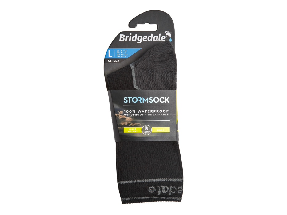 BRIDGEDALE STORM SOCK LIGHTWEIGHT BOOT Black