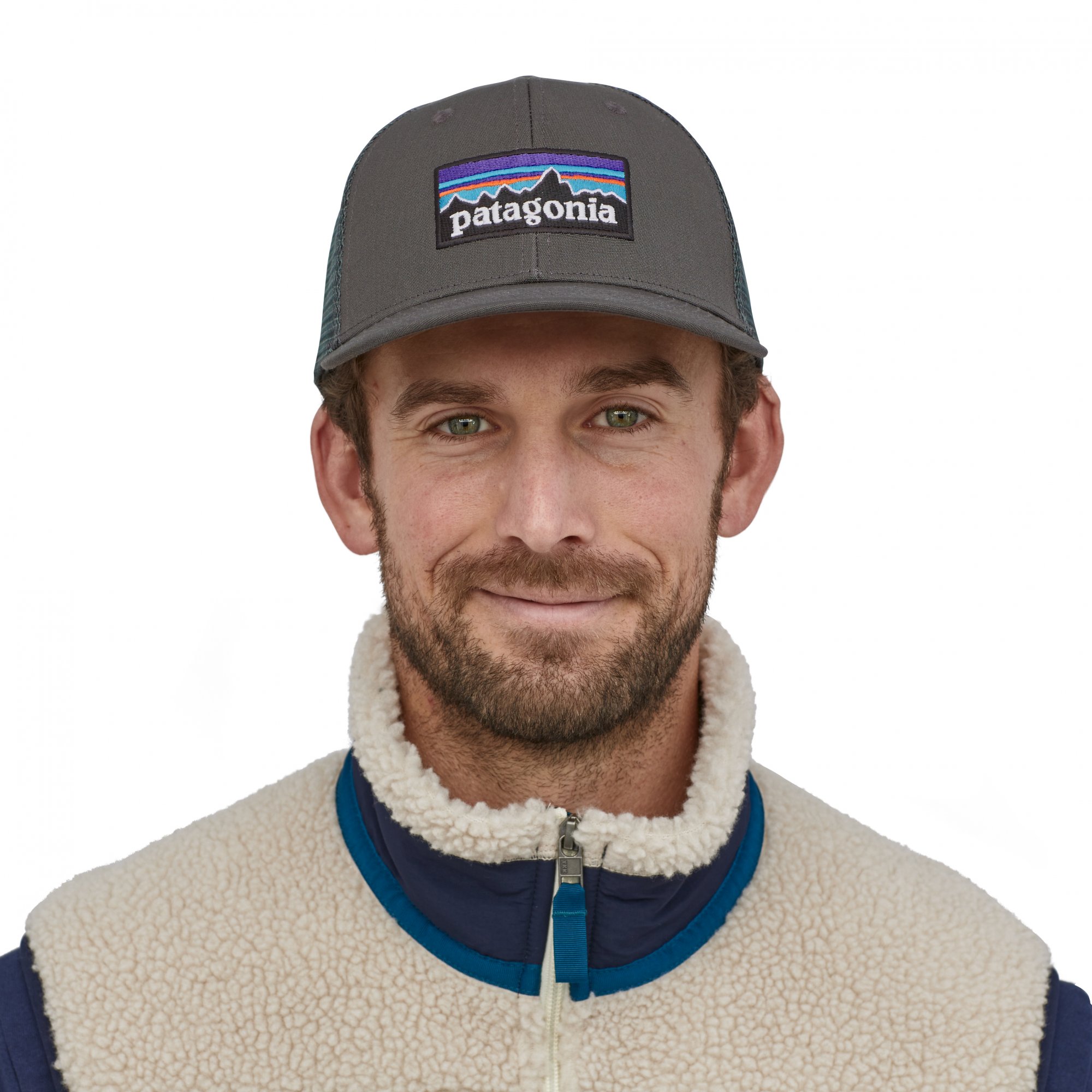 PATAGONIA P-6 Logo Trucker Hat Forge Grey