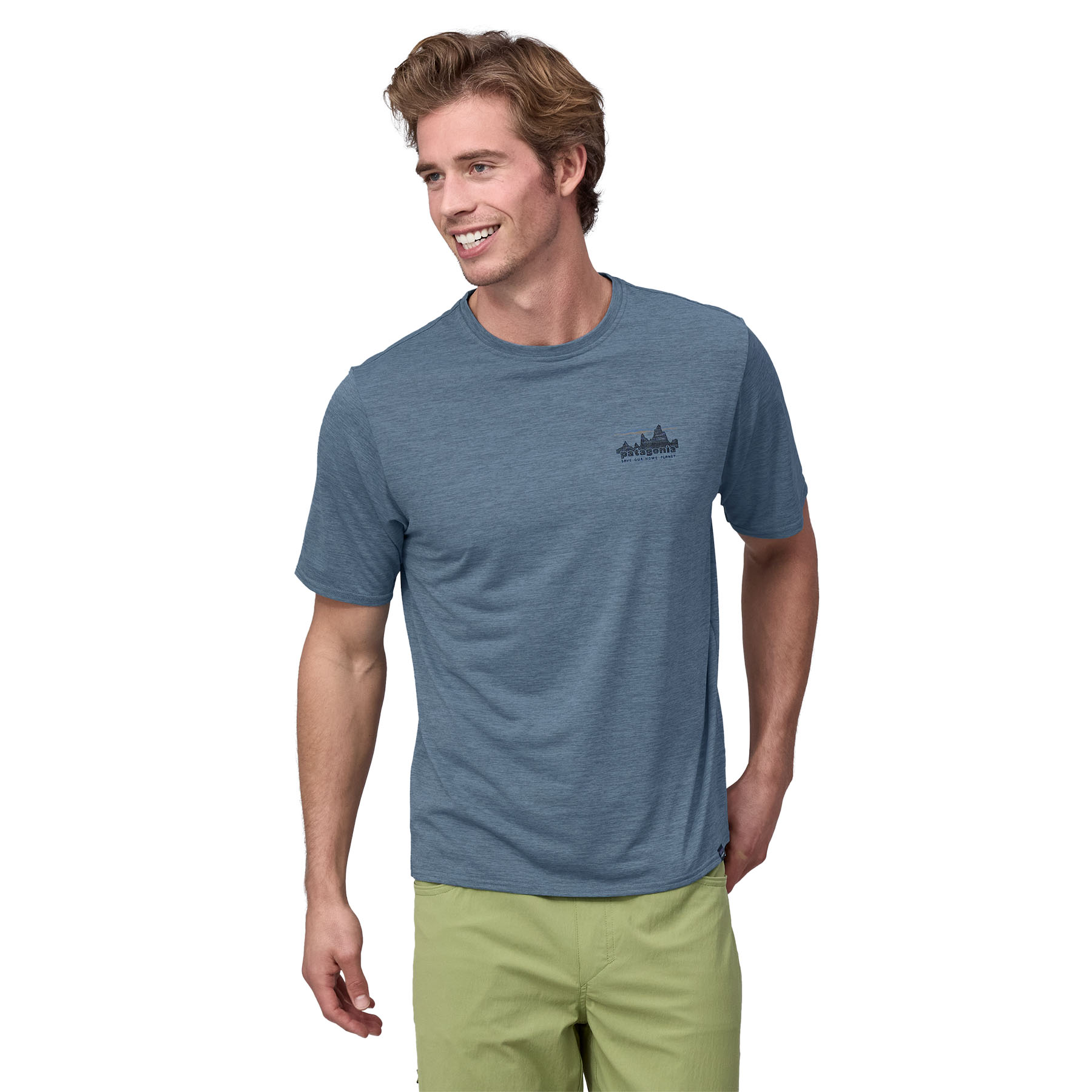 PATAGONIA Men's Capilene® Cool Daily Graphic Shirt '73 Skyline: Utility Blue X-Dye