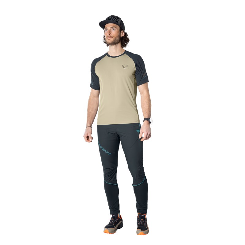 DYNAFIT Alpine Pro Pánské Tričko S Krátkým Rukávem Rock Khaki