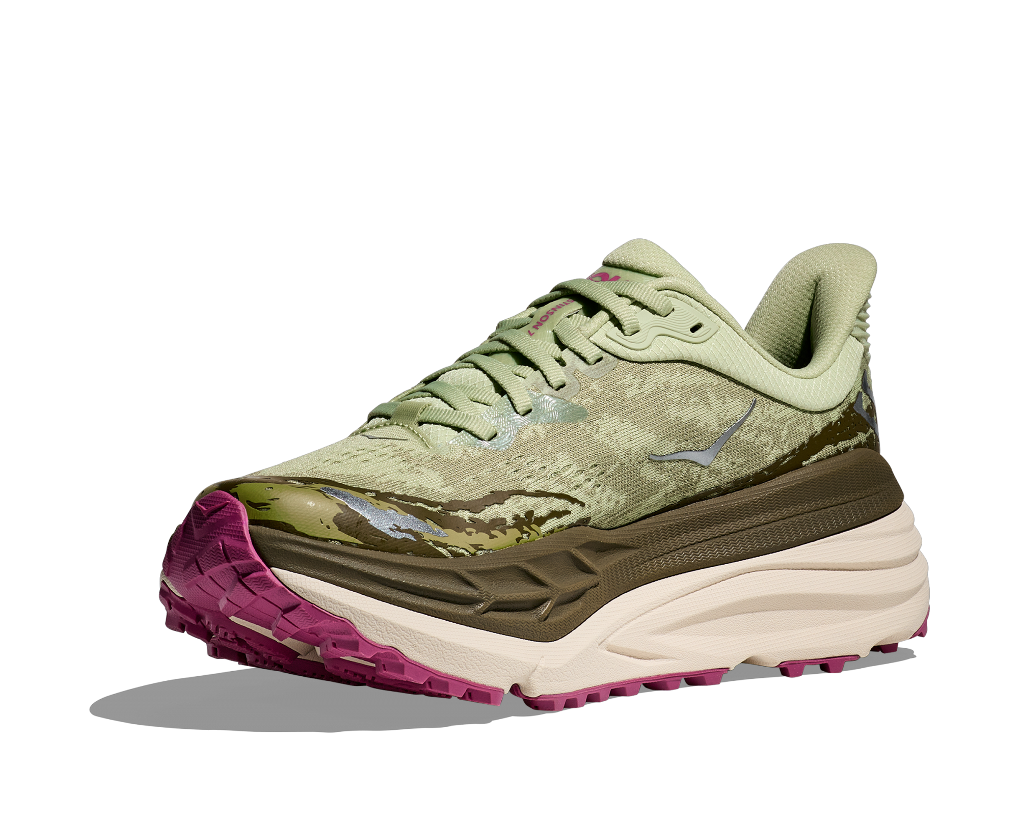 HOKA STINSON 7 W SEED GREEN / BEET ROOT