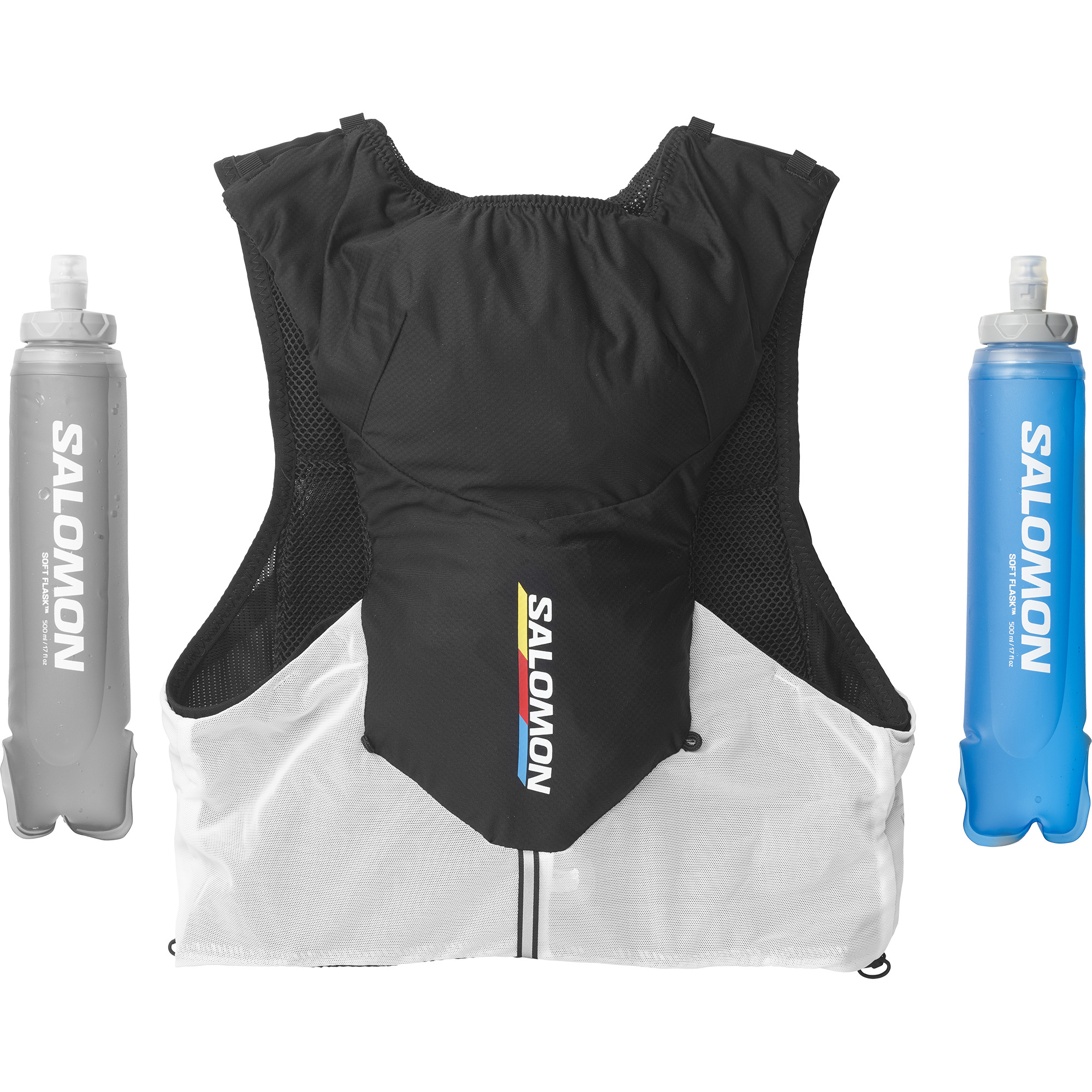 SALOMON ADV SKIN 5 SET with flasks BLACK / WHITE