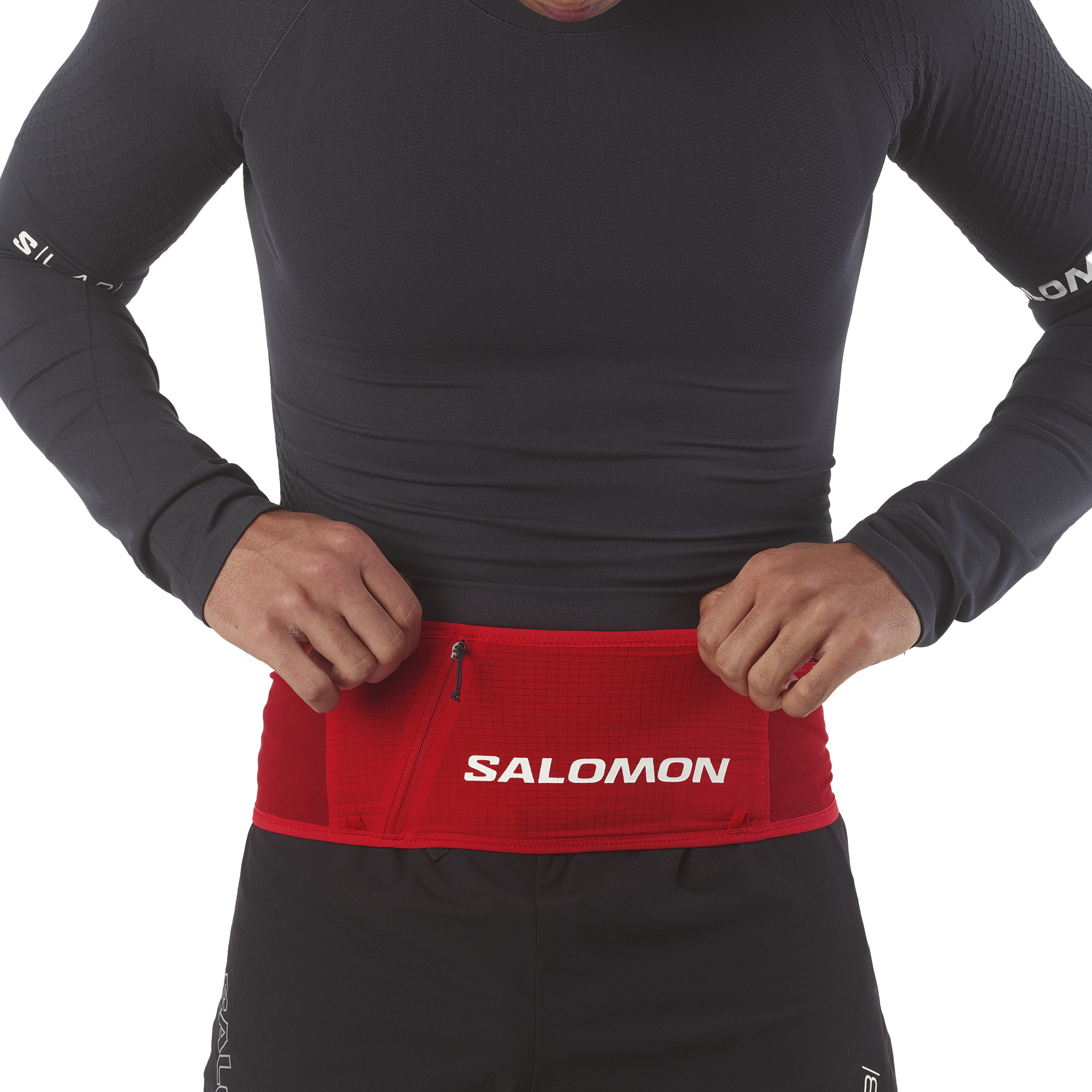 SALOMON S/LAB UNISEX BELT Fiery Red / BLACK